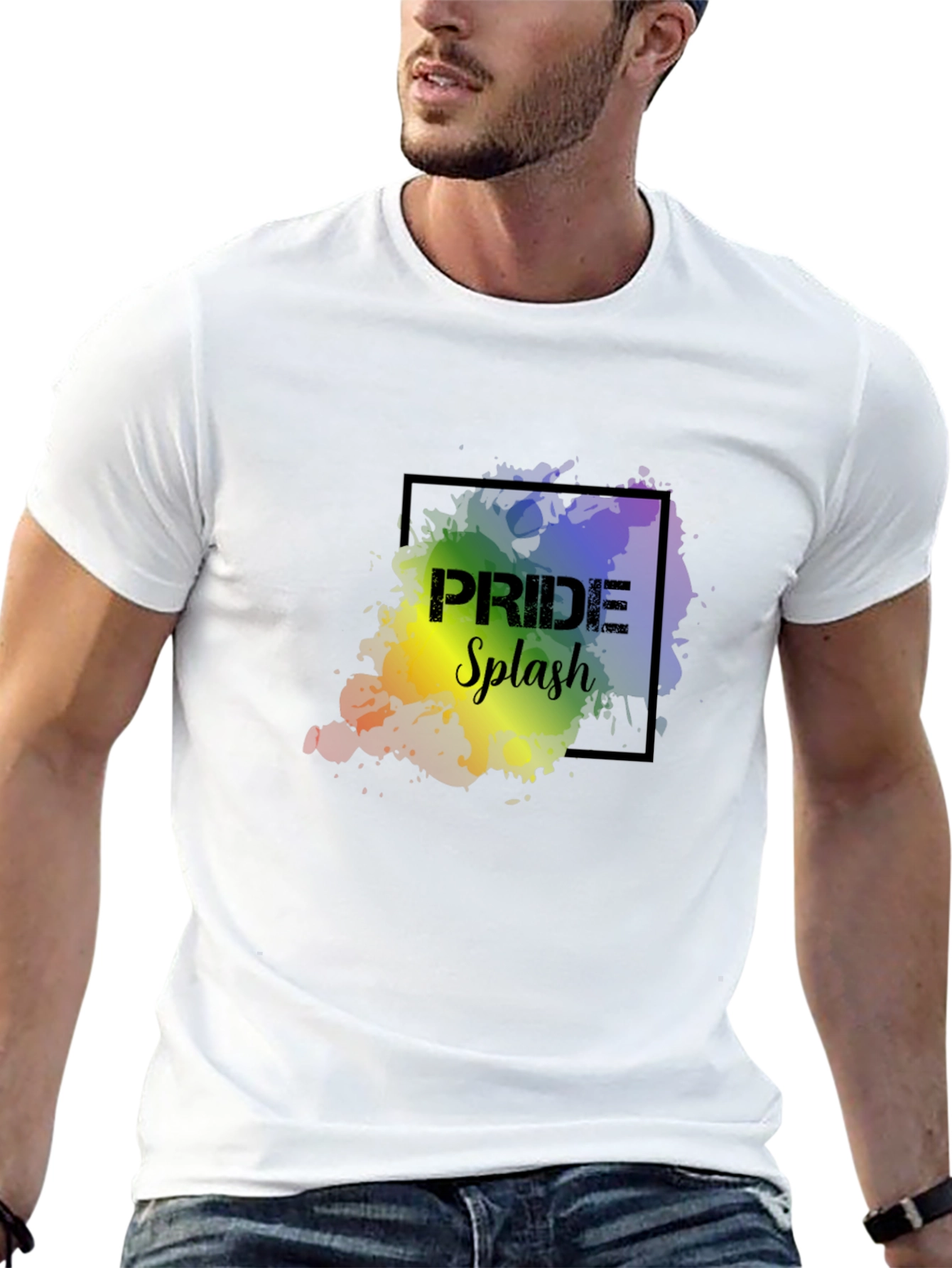 Pride Splash Graphic Tee - Black - 13