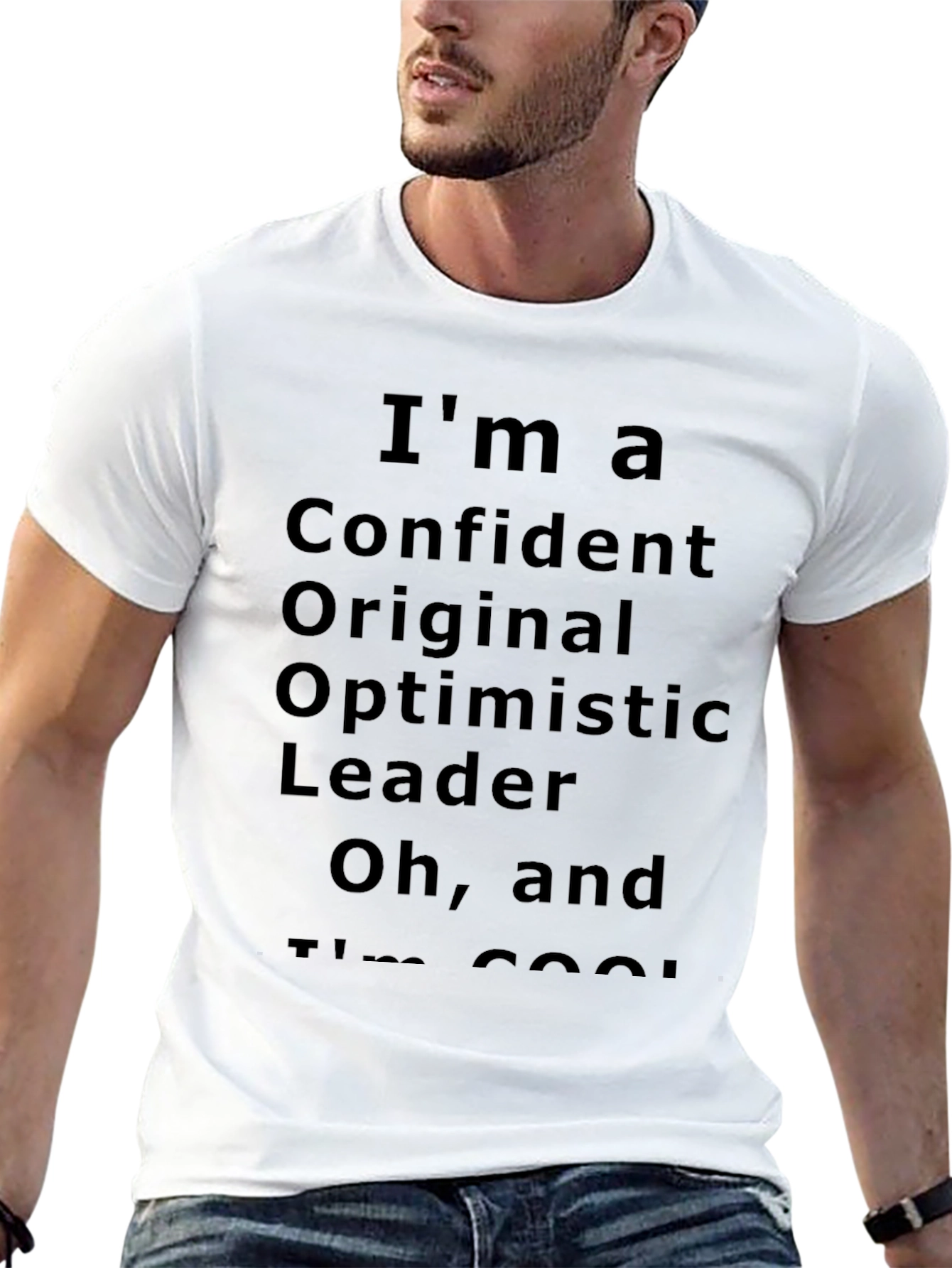 Black Confident, Original, Optimistic Leader T-Shirt view 13