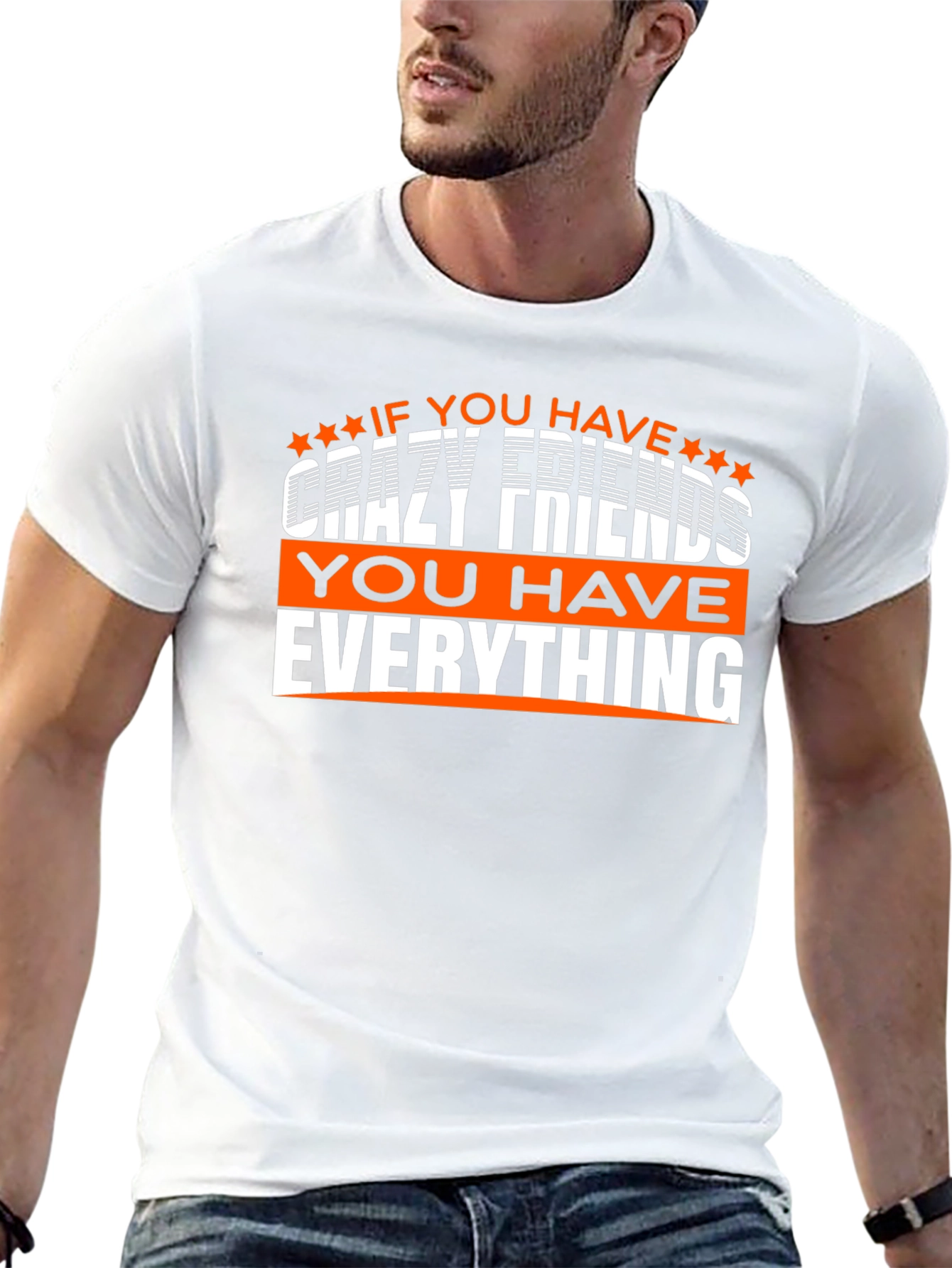 Black Crazy Friends T-Shirt: You Have Everything! view 13