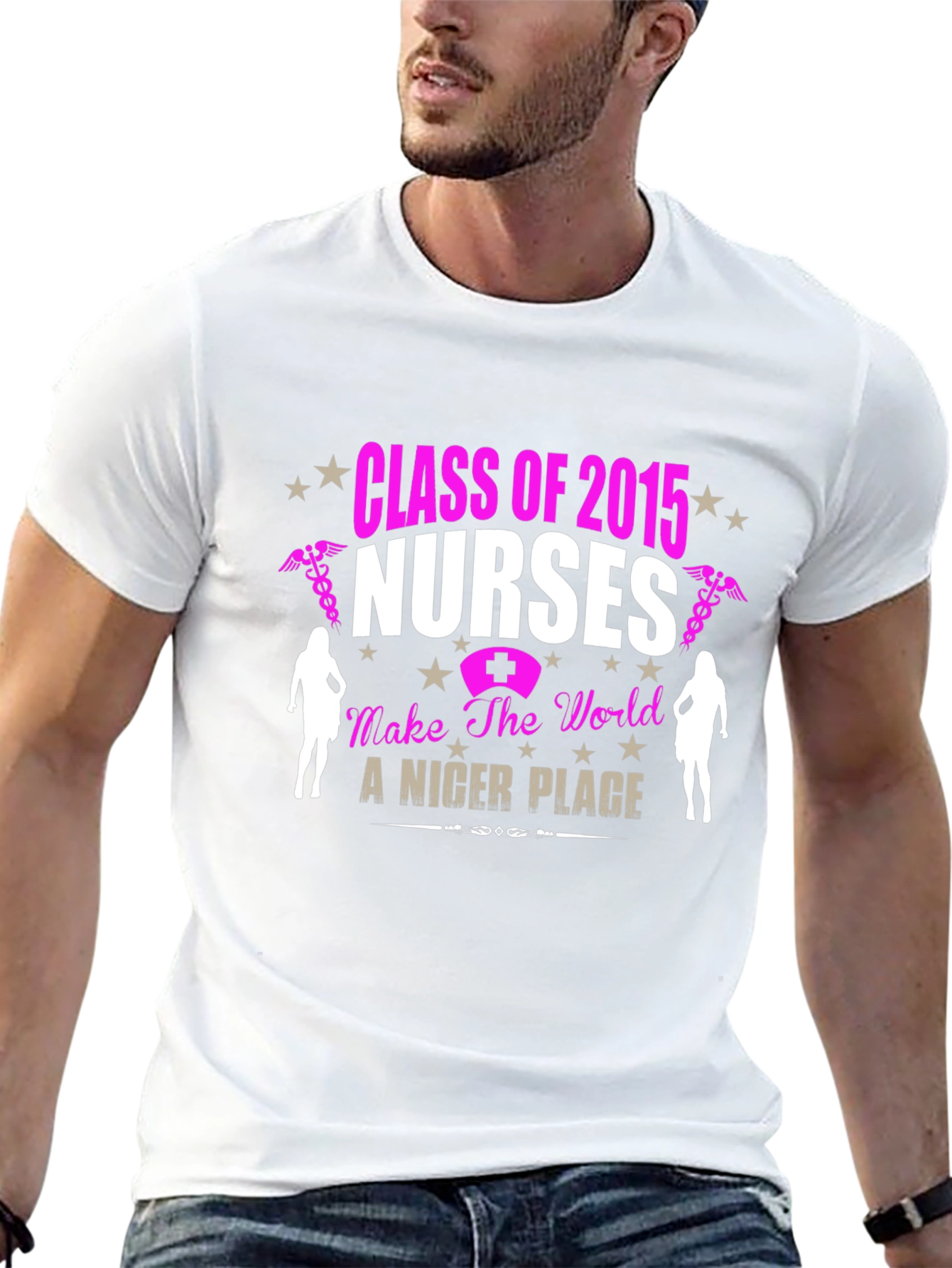 Black Class of 2015 Nurses T-Shirt view 13