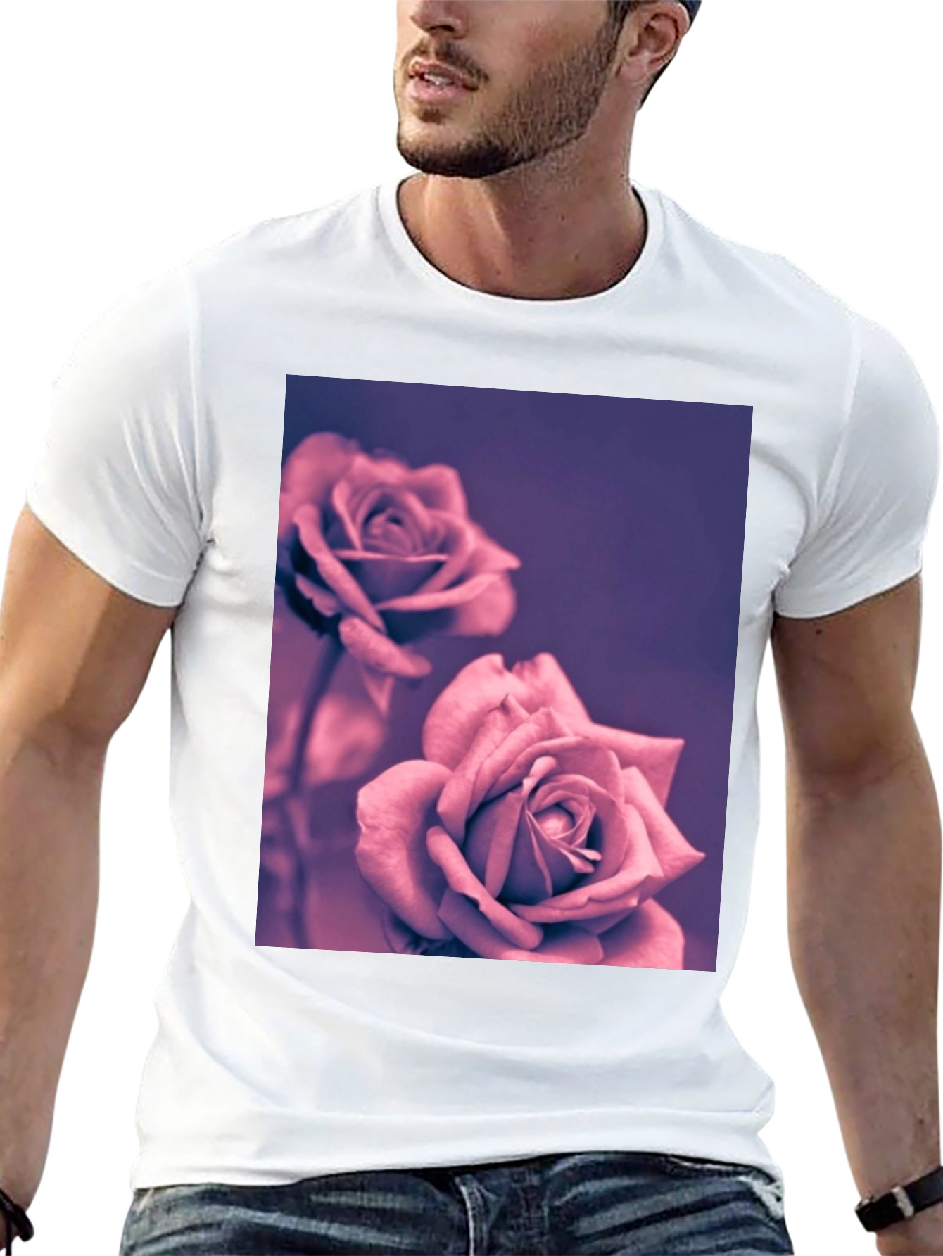 Black Rose Graphic Black T-Shirt view 13