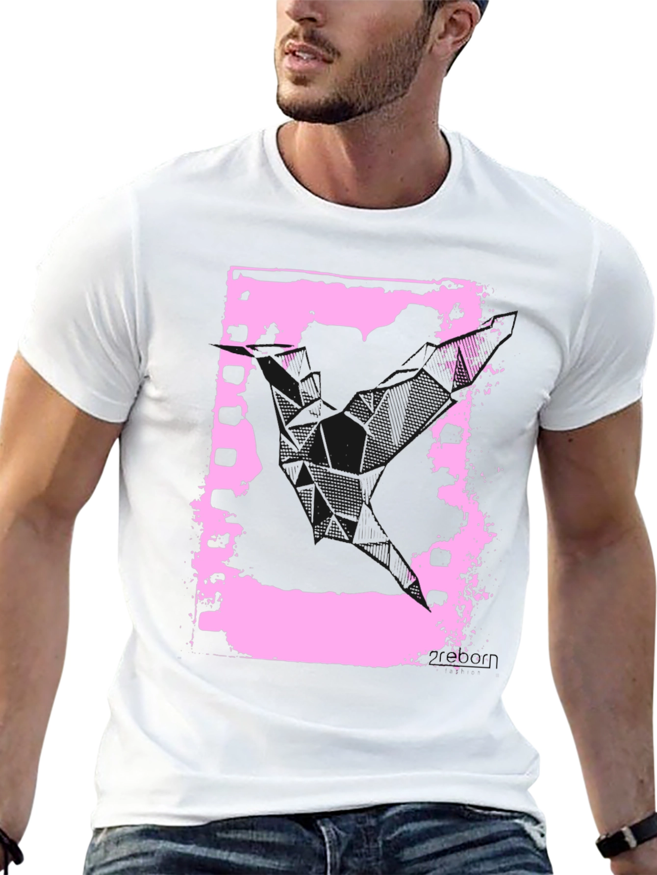 Black Retro Film Strip Graphic Tee - Black Cotton T-Shirt view 13