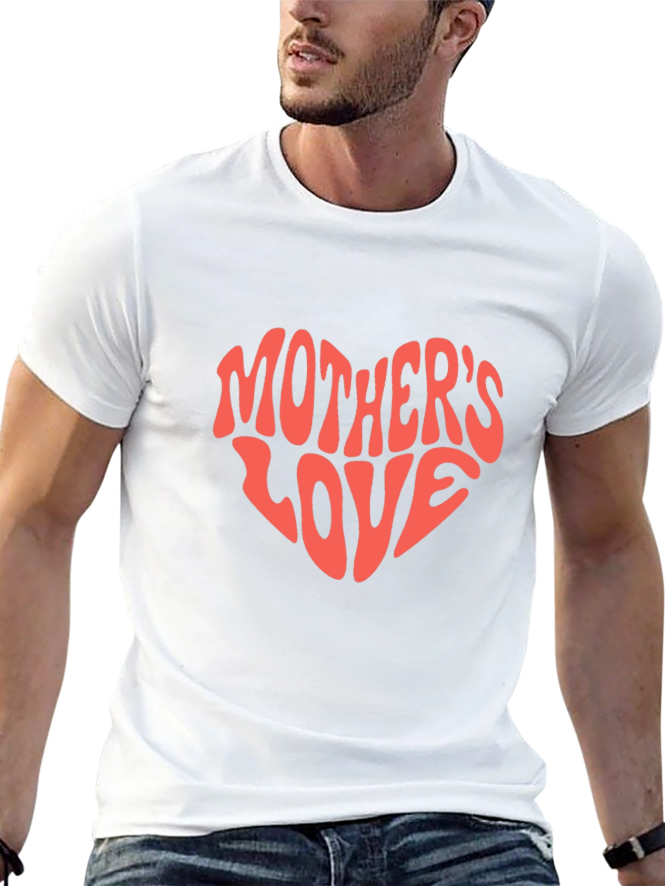 Black Mother's Love Heart Graphic T-Shirt view 13