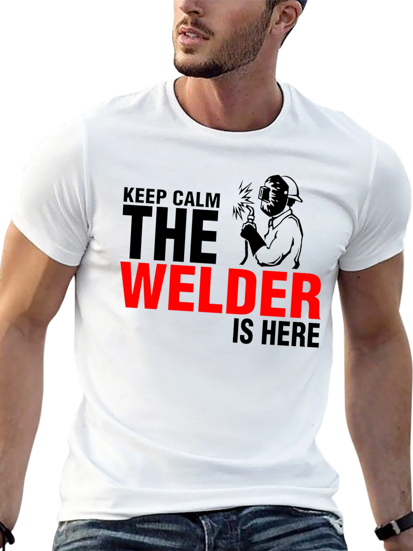 Keep Calm Welder Graphic Tee - Black - 13