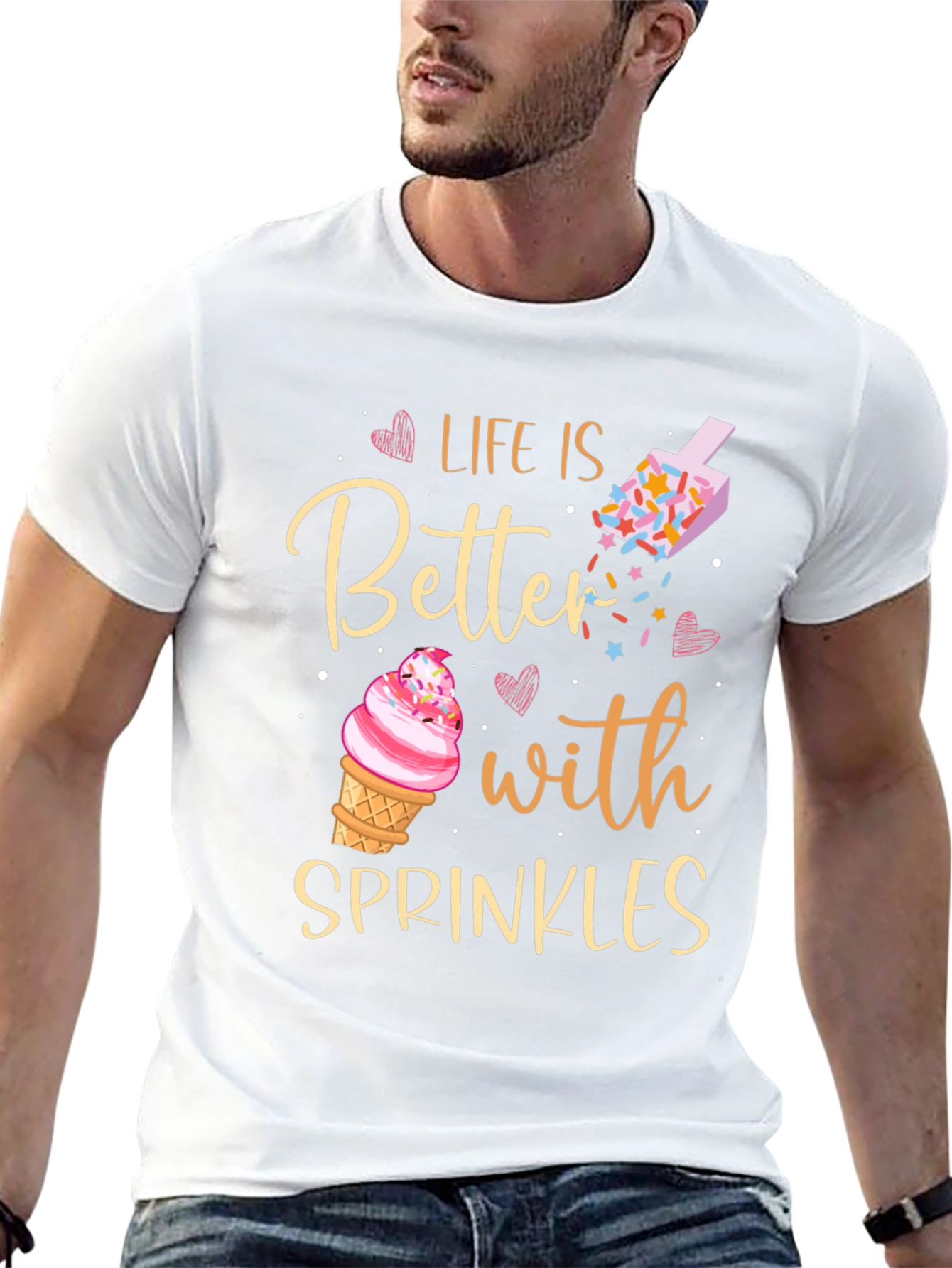 Black Life is Better with Sprinkles T-Shirt view 13