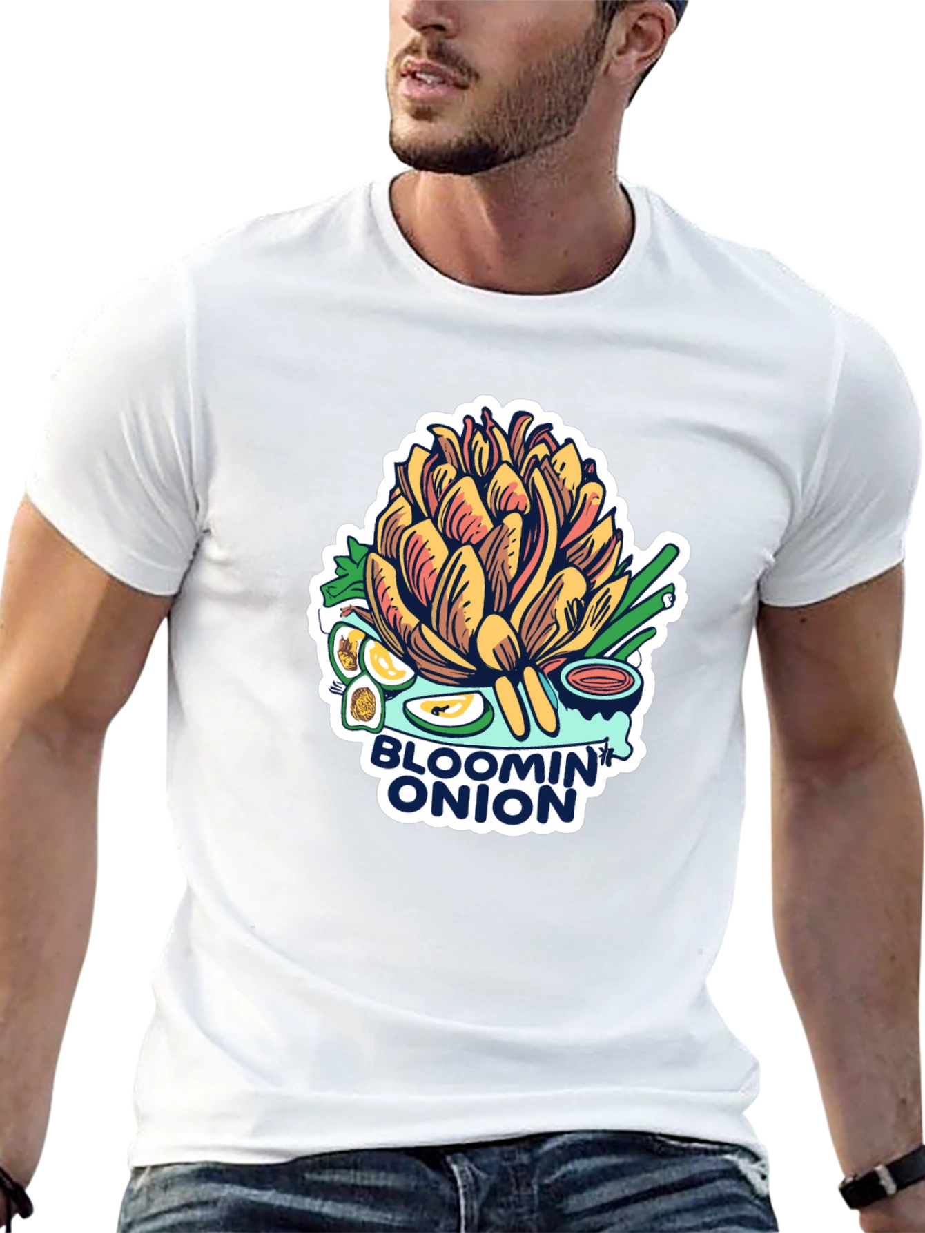 Black Bloomin' Onion Graphic Tee - Foodie T-Shirt view 13