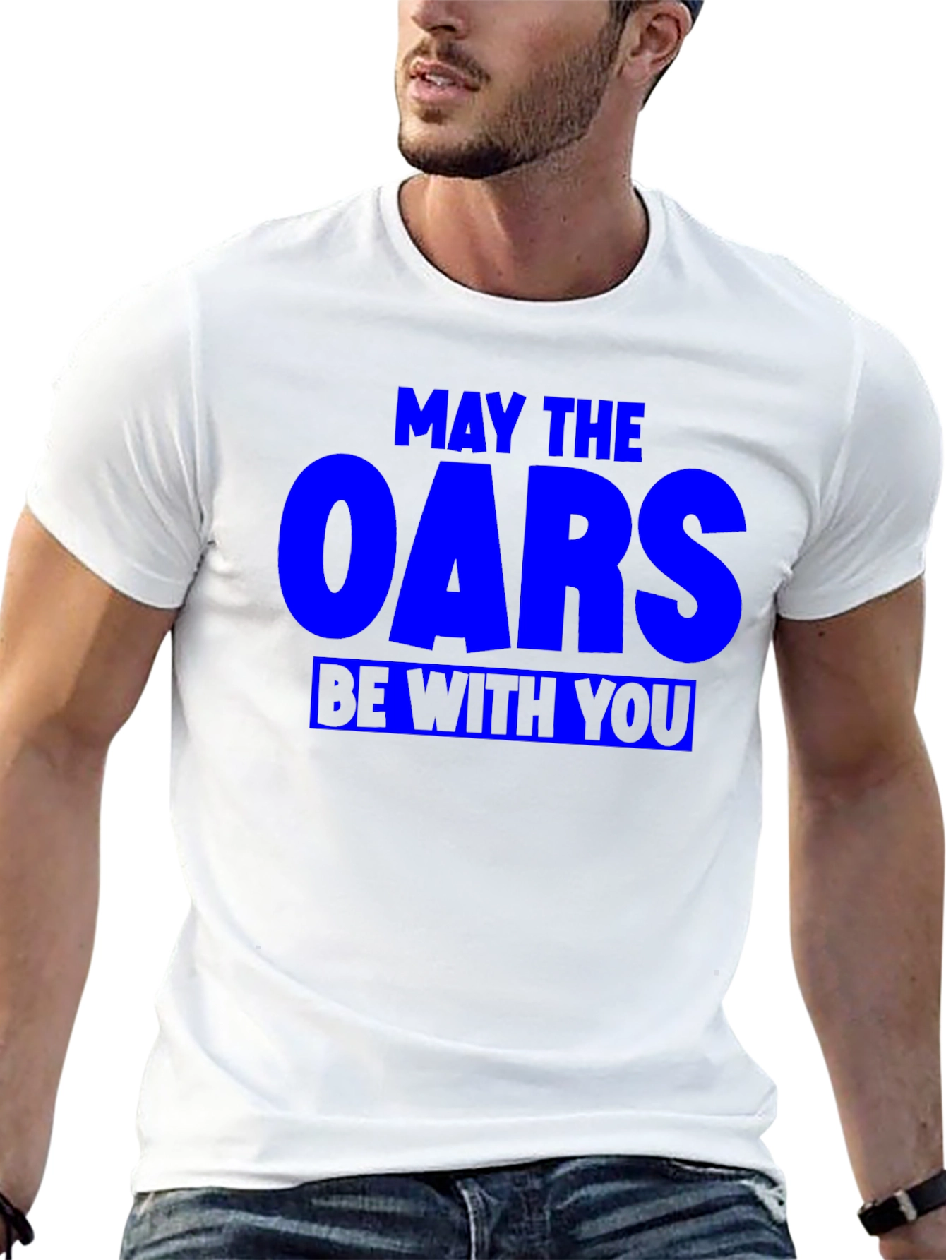 Black May The Oars Be With You Funny Rowing T-Shirt view 13