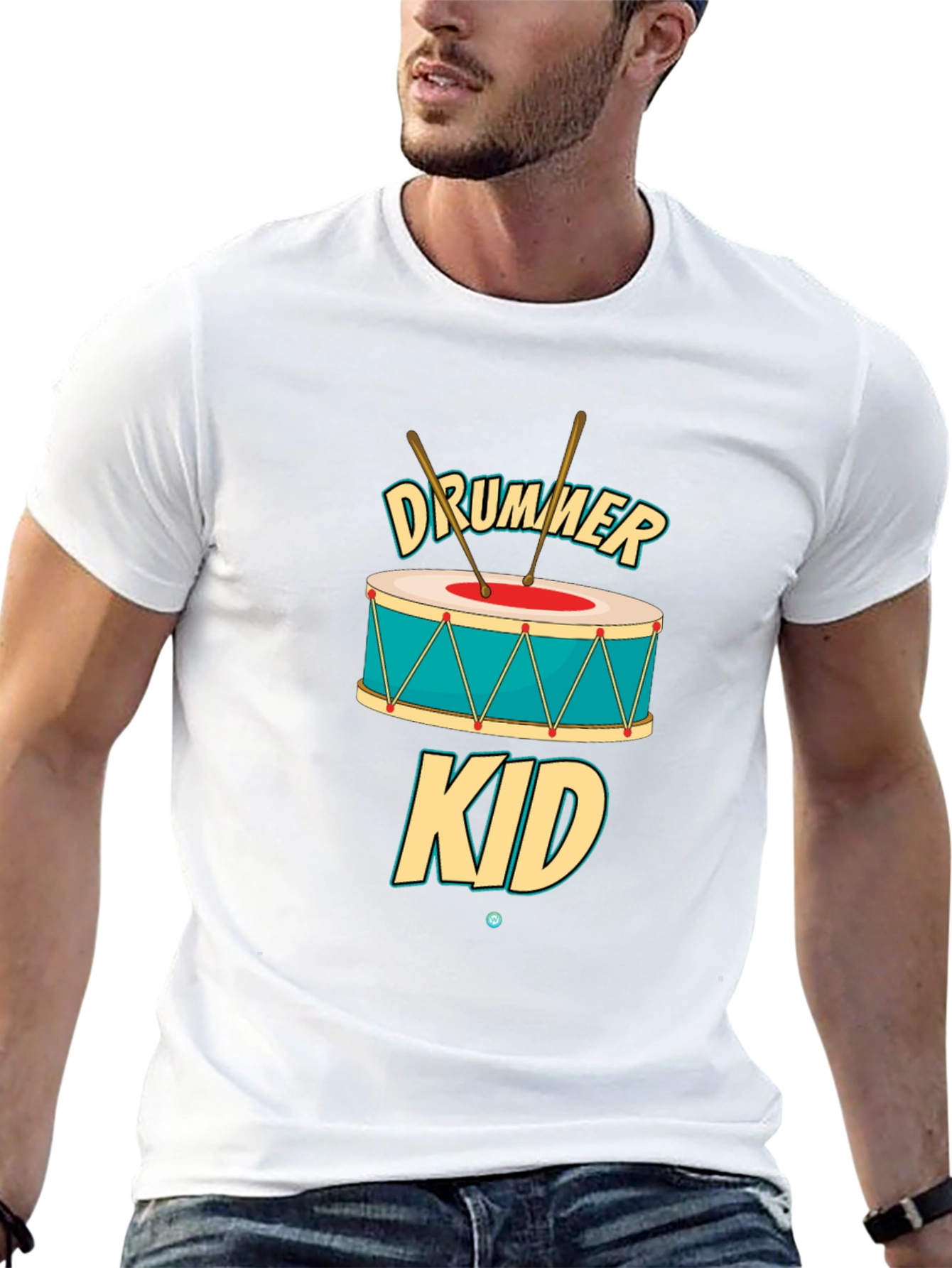 Black Drummer Kid Graphic T-Shirt - Music Lover Tee view 13