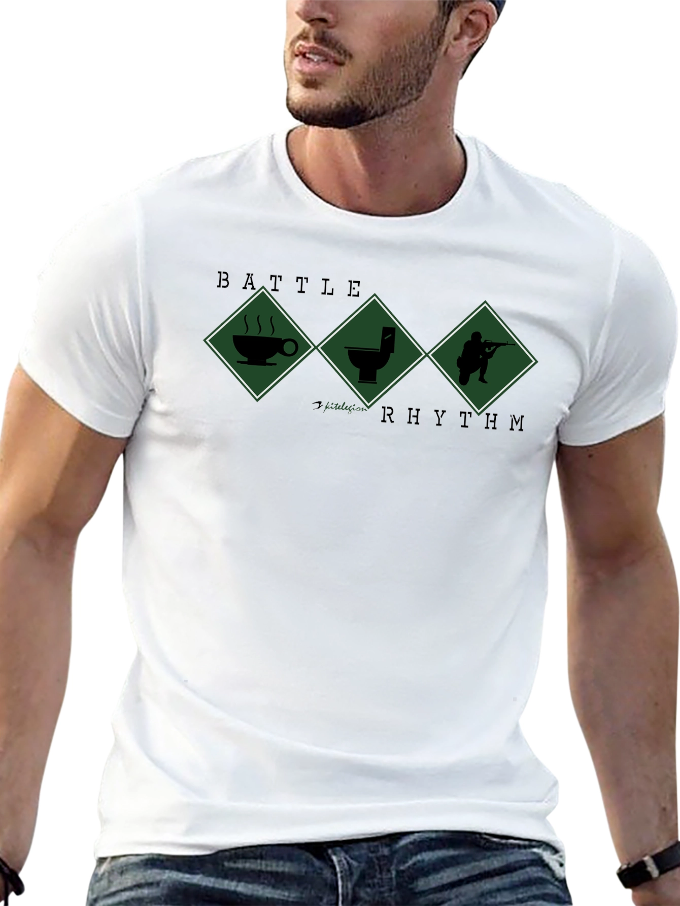 Black Battle Rhythm Graphic T-Shirt - Comfort & Style view 13