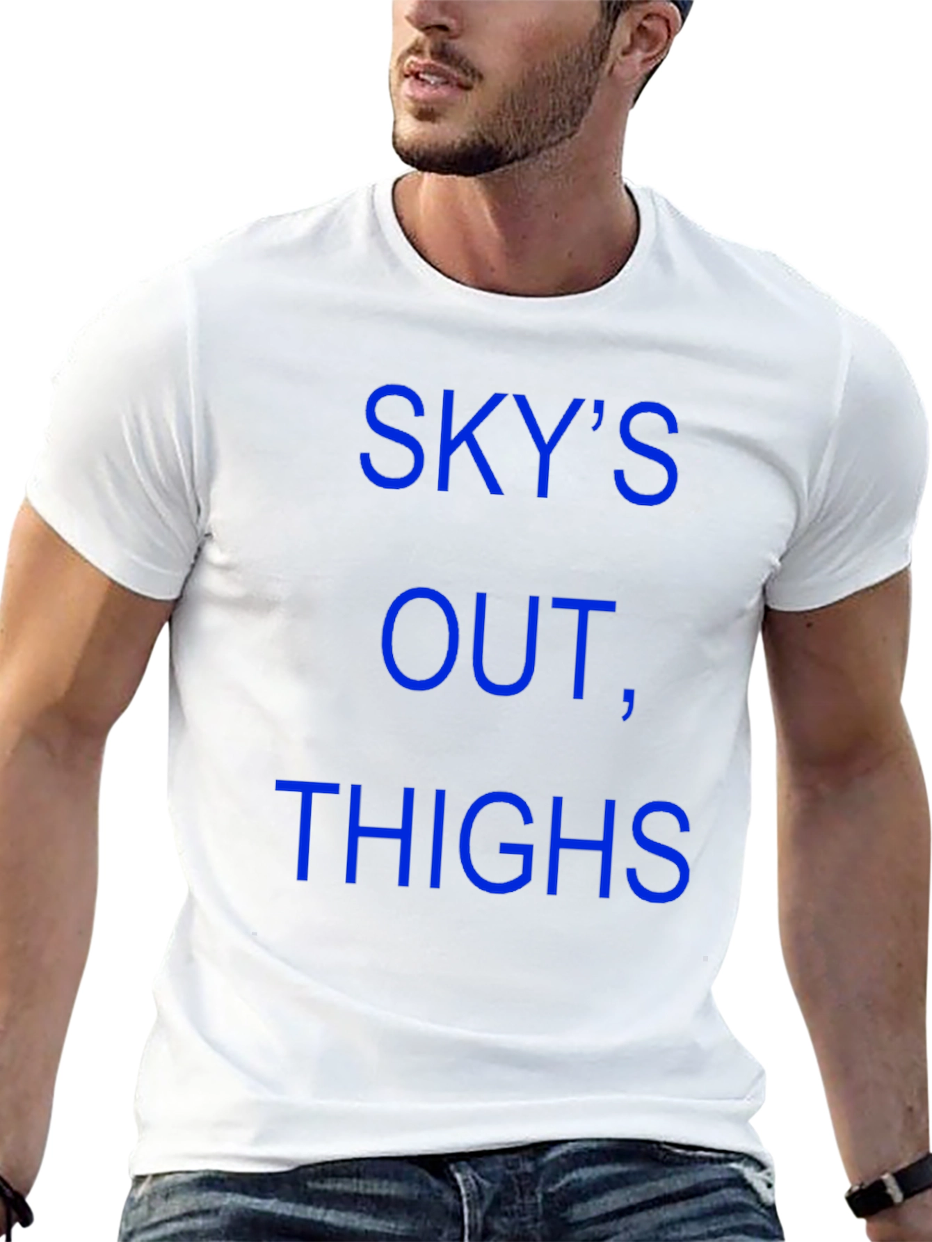 Black Sky's Out Thighs Out T-Shirt view 13