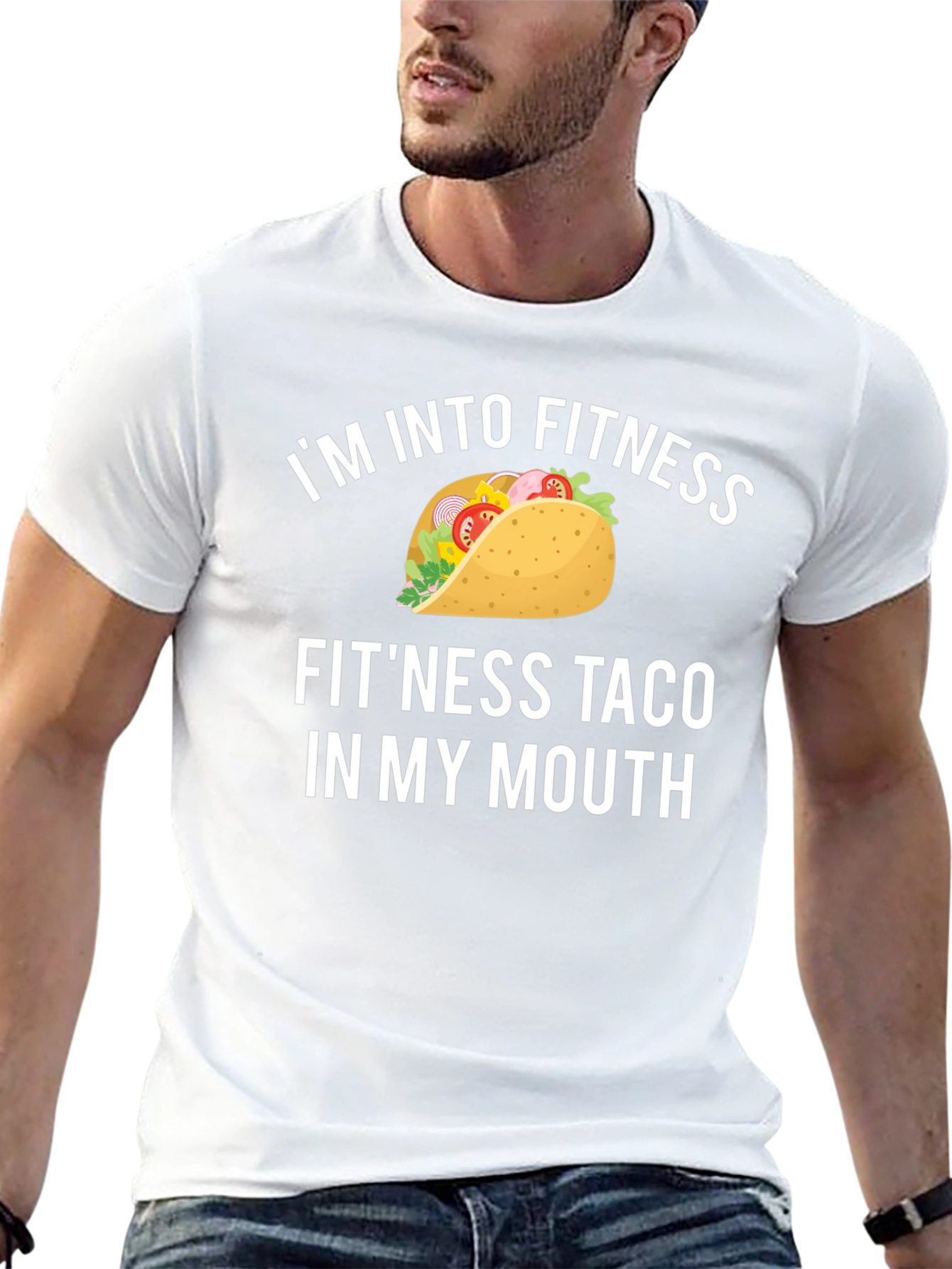 Black Fitness Taco Graphic T-Shirt view 13