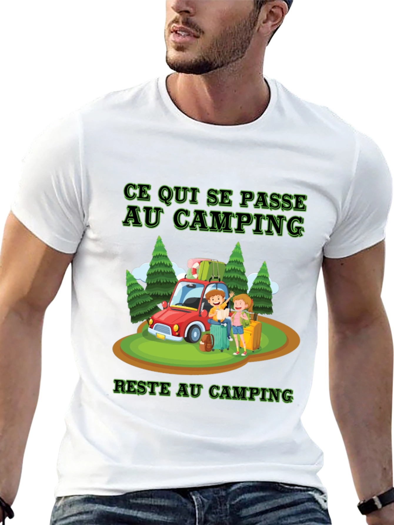 Black Camping Trip T-Shirt view 13
