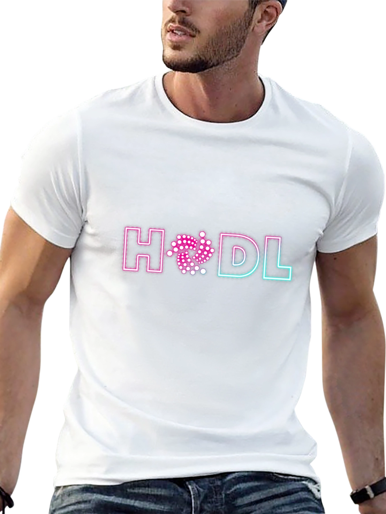 Black HODL Crypto T-Shirt - Neon Style view 13