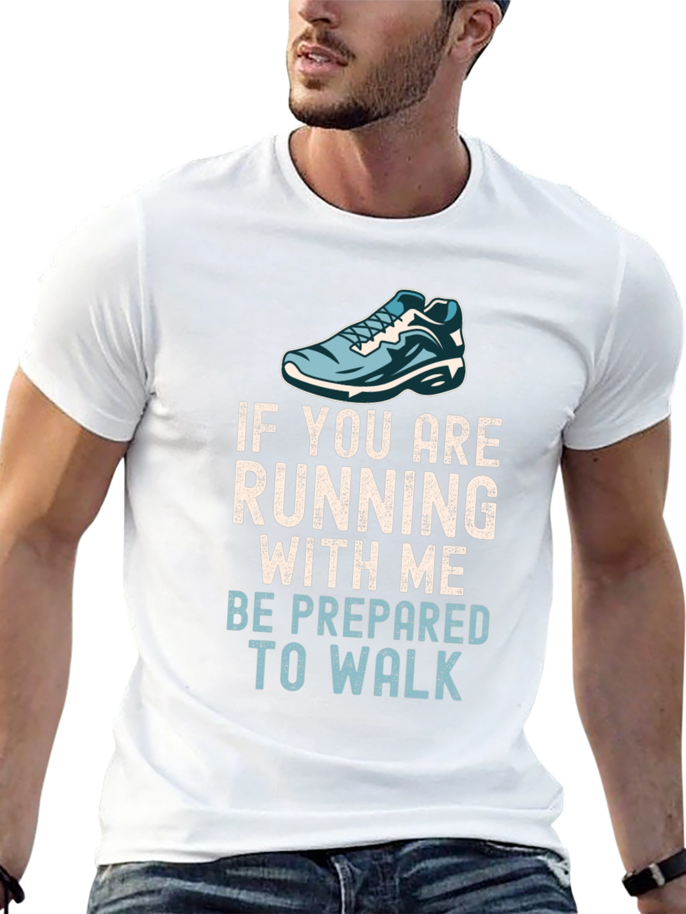 Black Funny Running T-Shirt - Be Prepared To Walk view 13