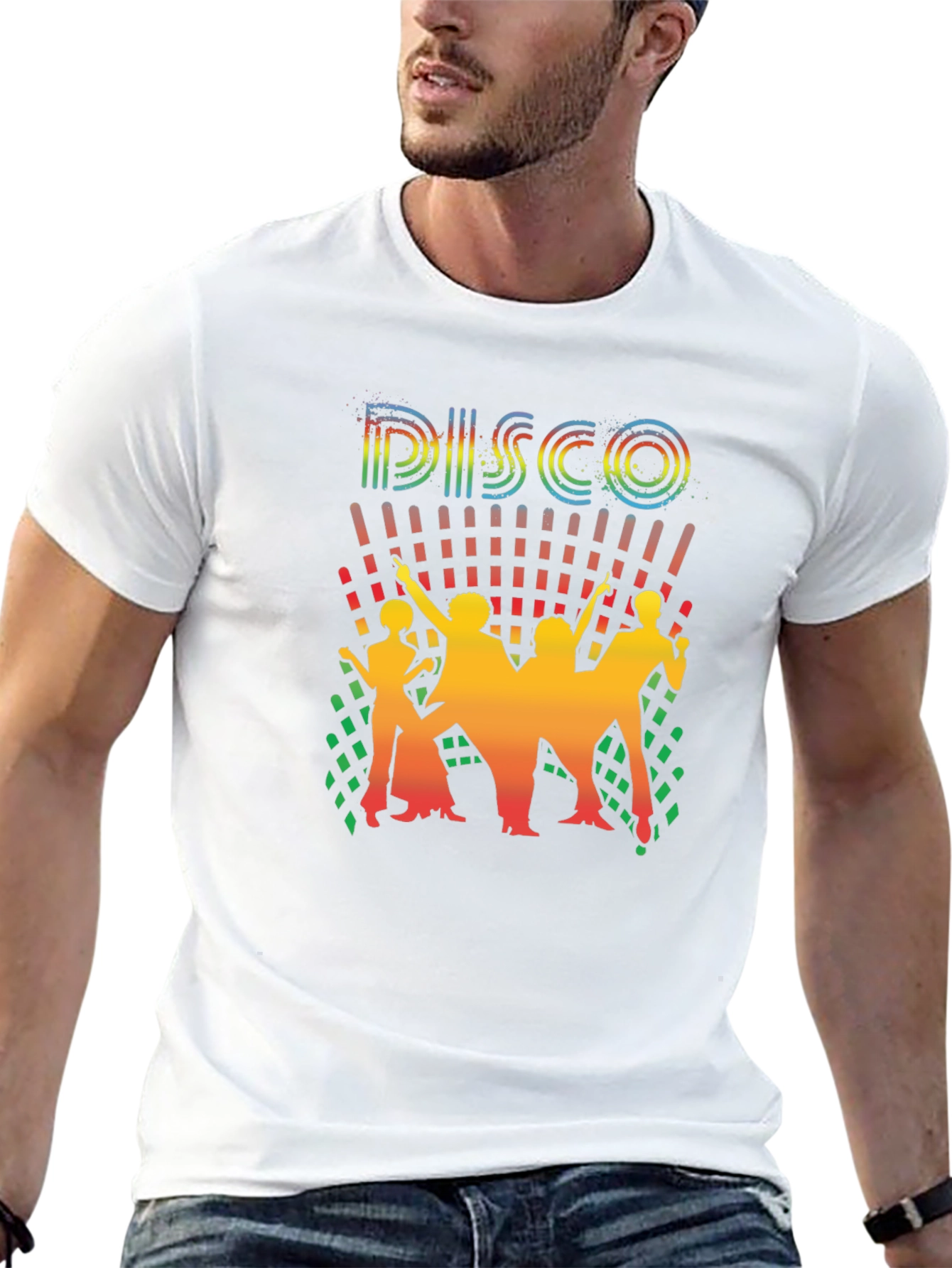 Retro Disco T-Shirt - Groovy Dance Party Tee - 13