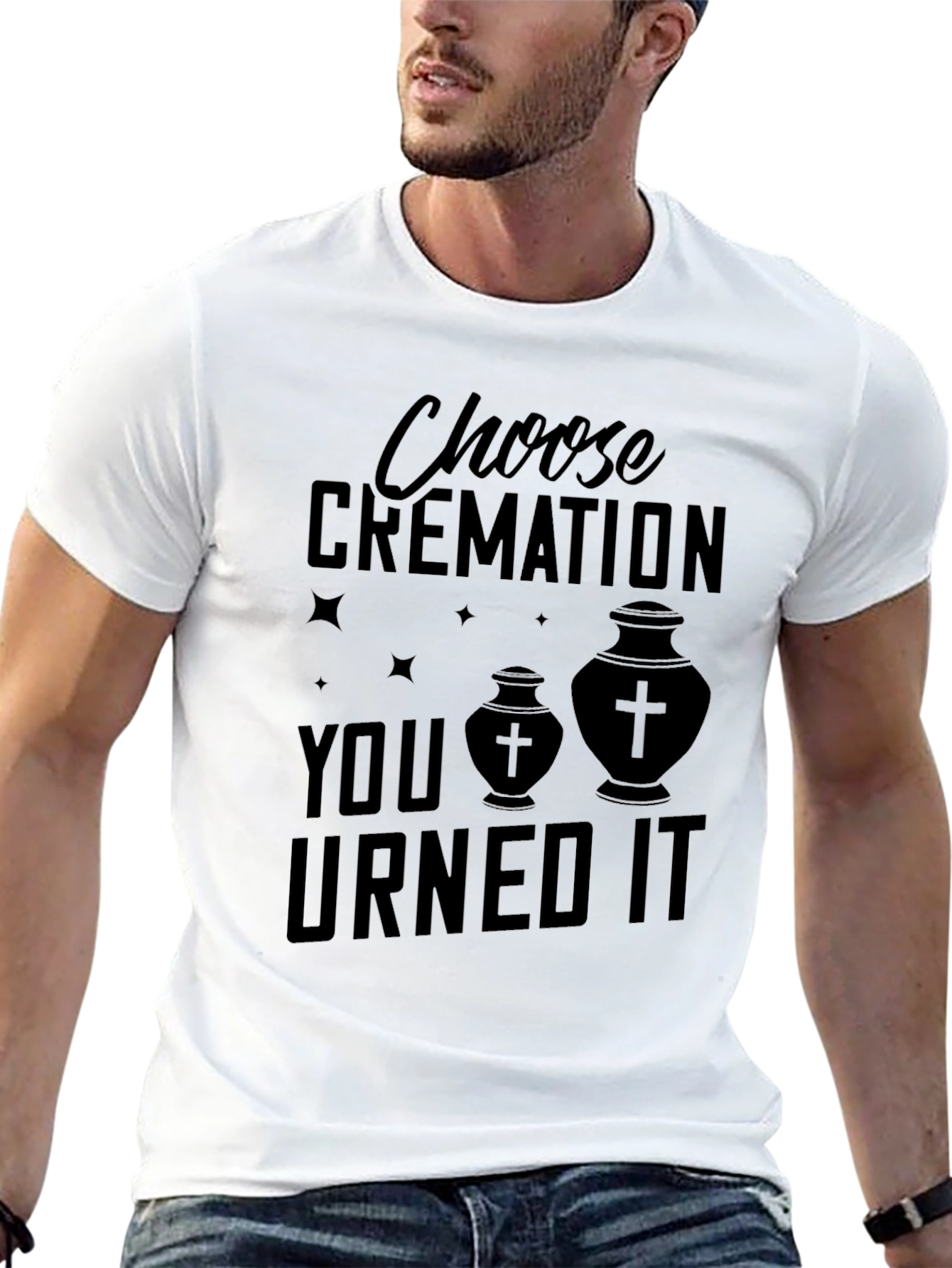 Black Choose Cremation You Urned It T-Shirt view 13