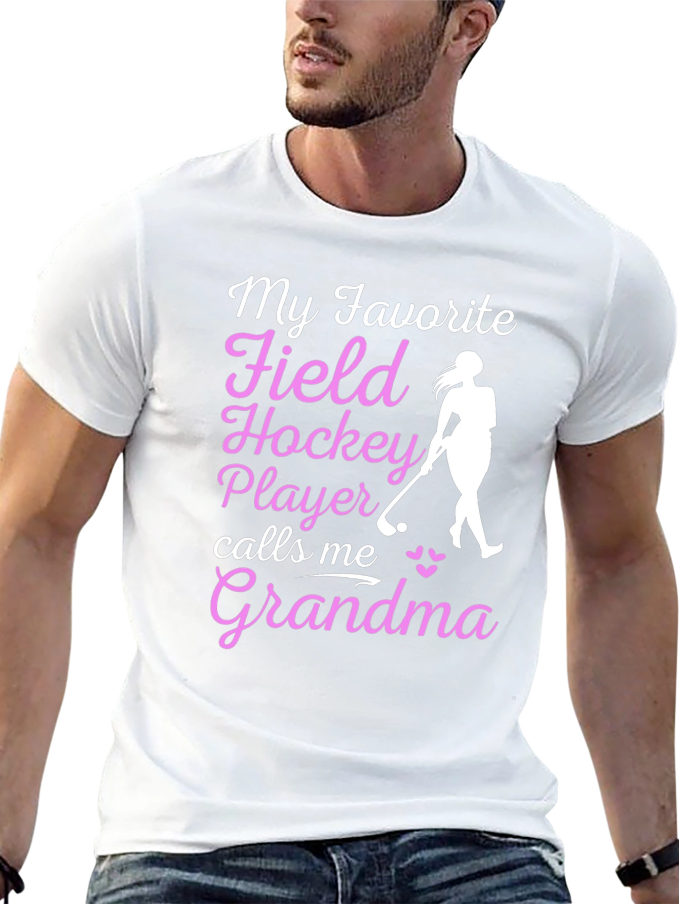 Black Field Hockey Grandma Tee - Love for the Game view 13