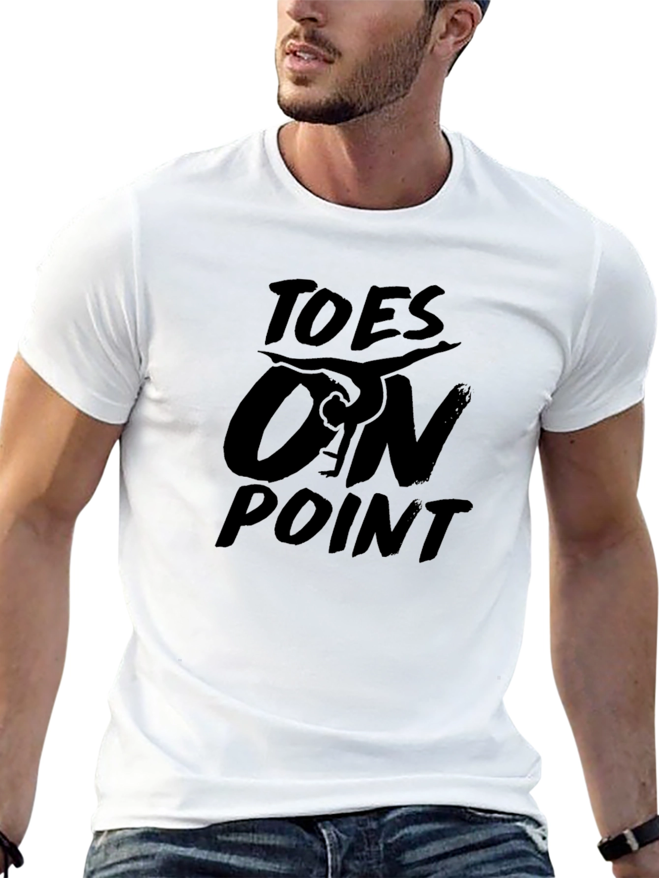 Black Toes On Point Graphic T-Shirt view 13