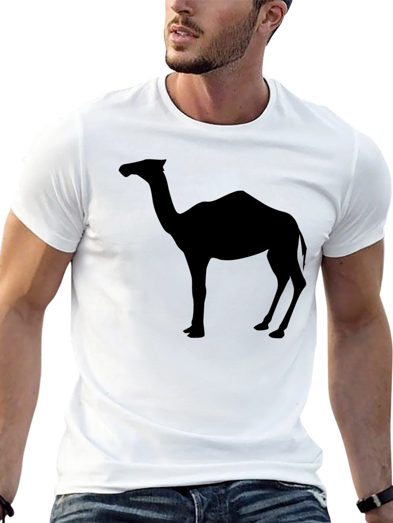 Black Camel Silhouette Graphic Tee - Black view 13