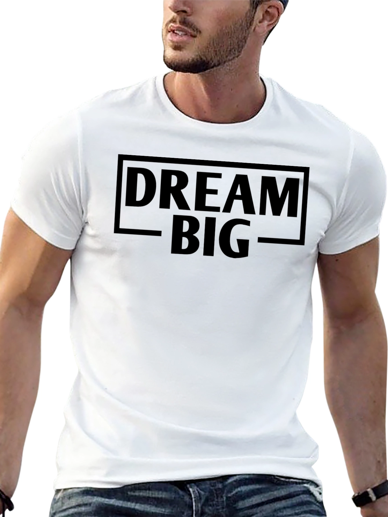 Black Dream Big Graphic Tee - Motivational Shirt view 13
