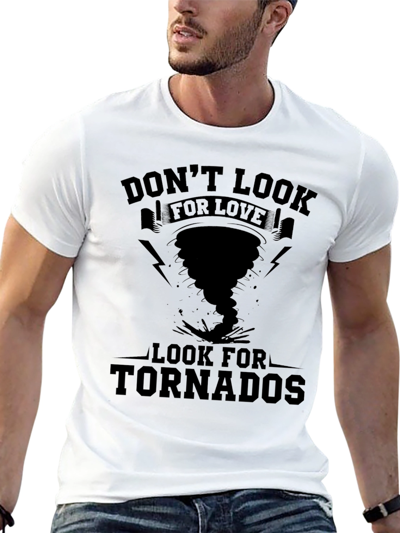 Black Don't Look for Love Tornado T-Shirt view 13