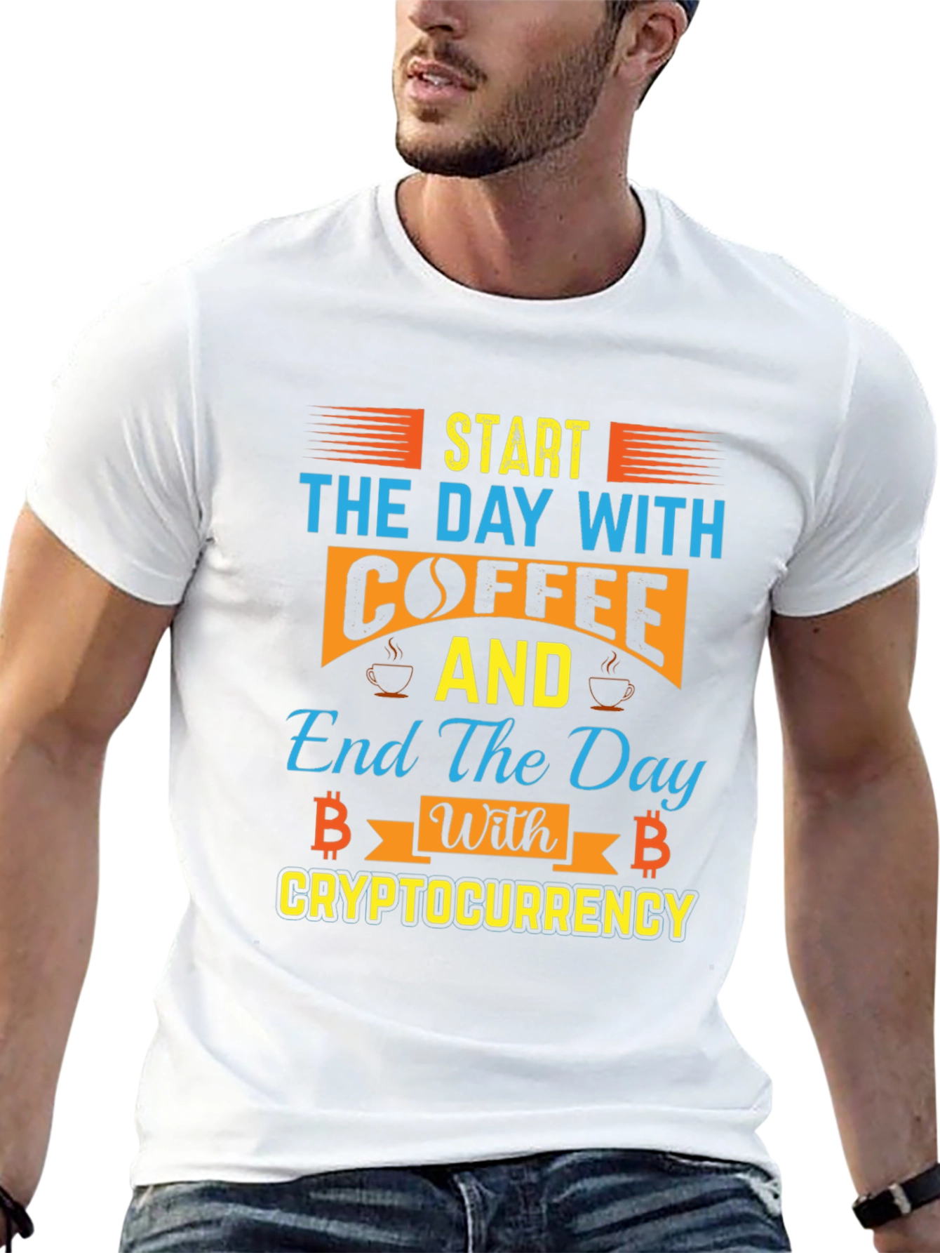 Black Coffee & Crypto T-Shirt - Start & End Your Day Right! view 13
