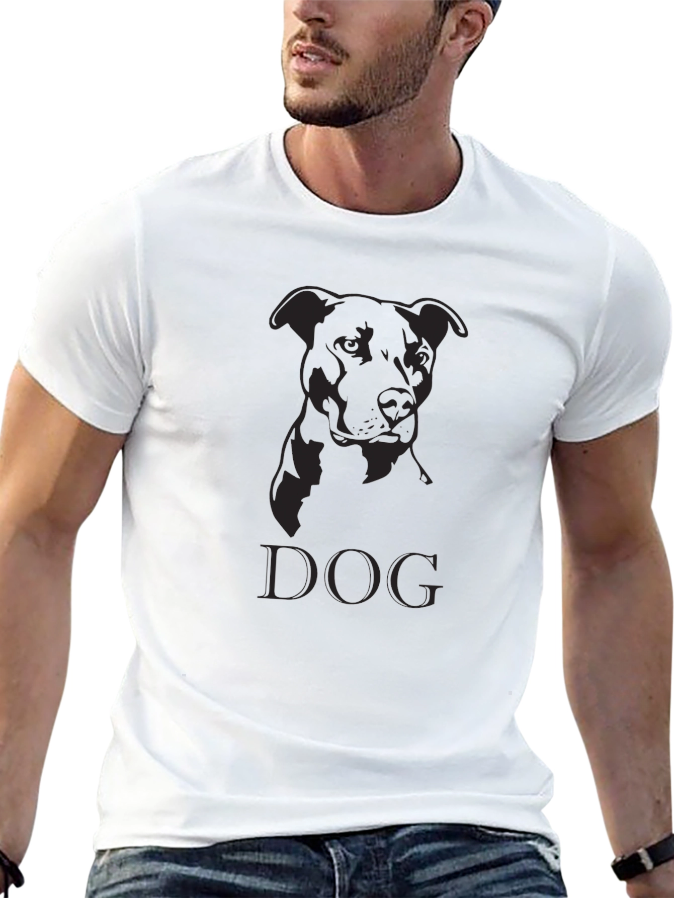 Black Dog Graphic T-Shirt - Classic Black Tee view 13