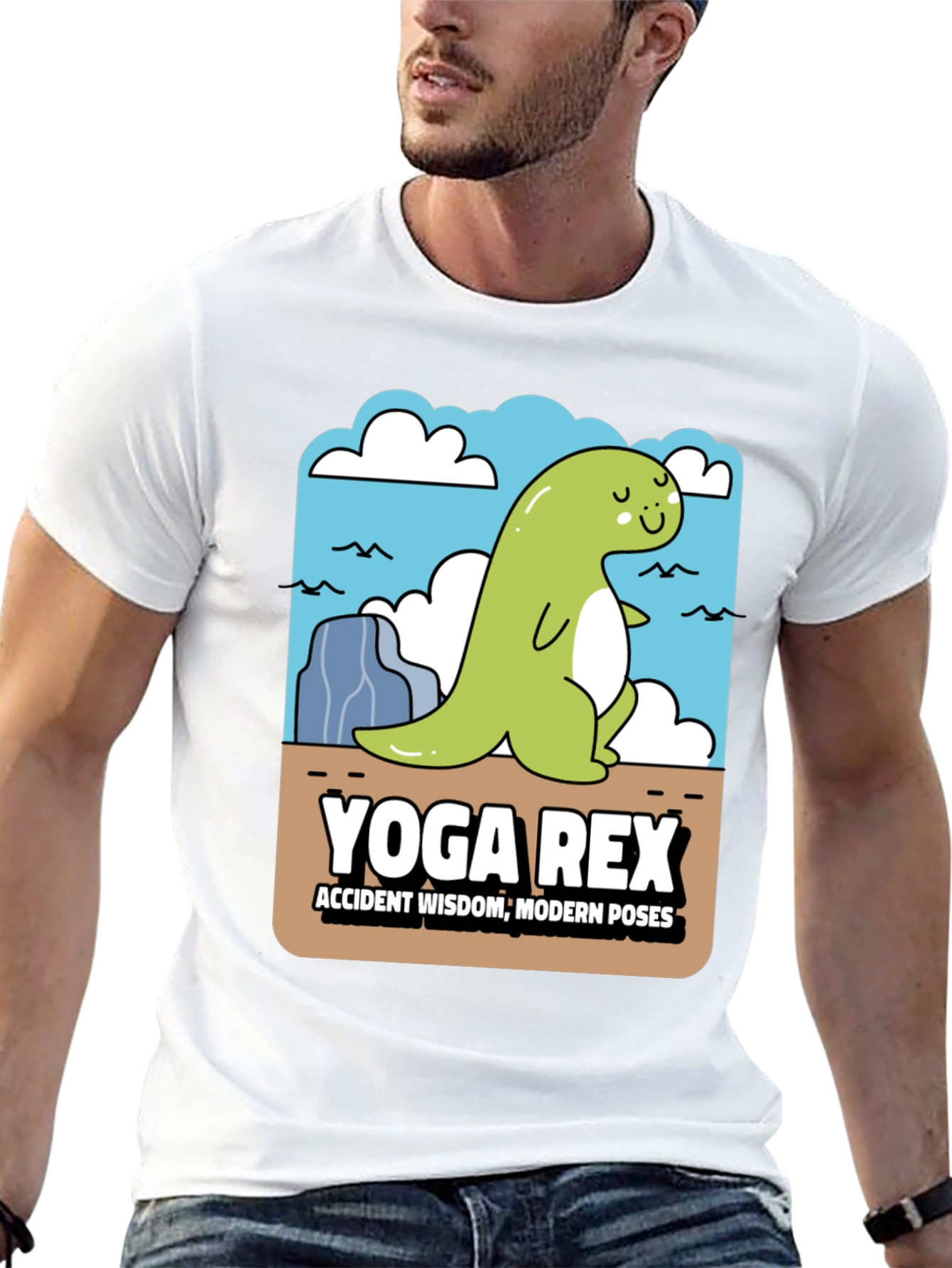 Black Yoga Rex Graphic T-Shirt view 13