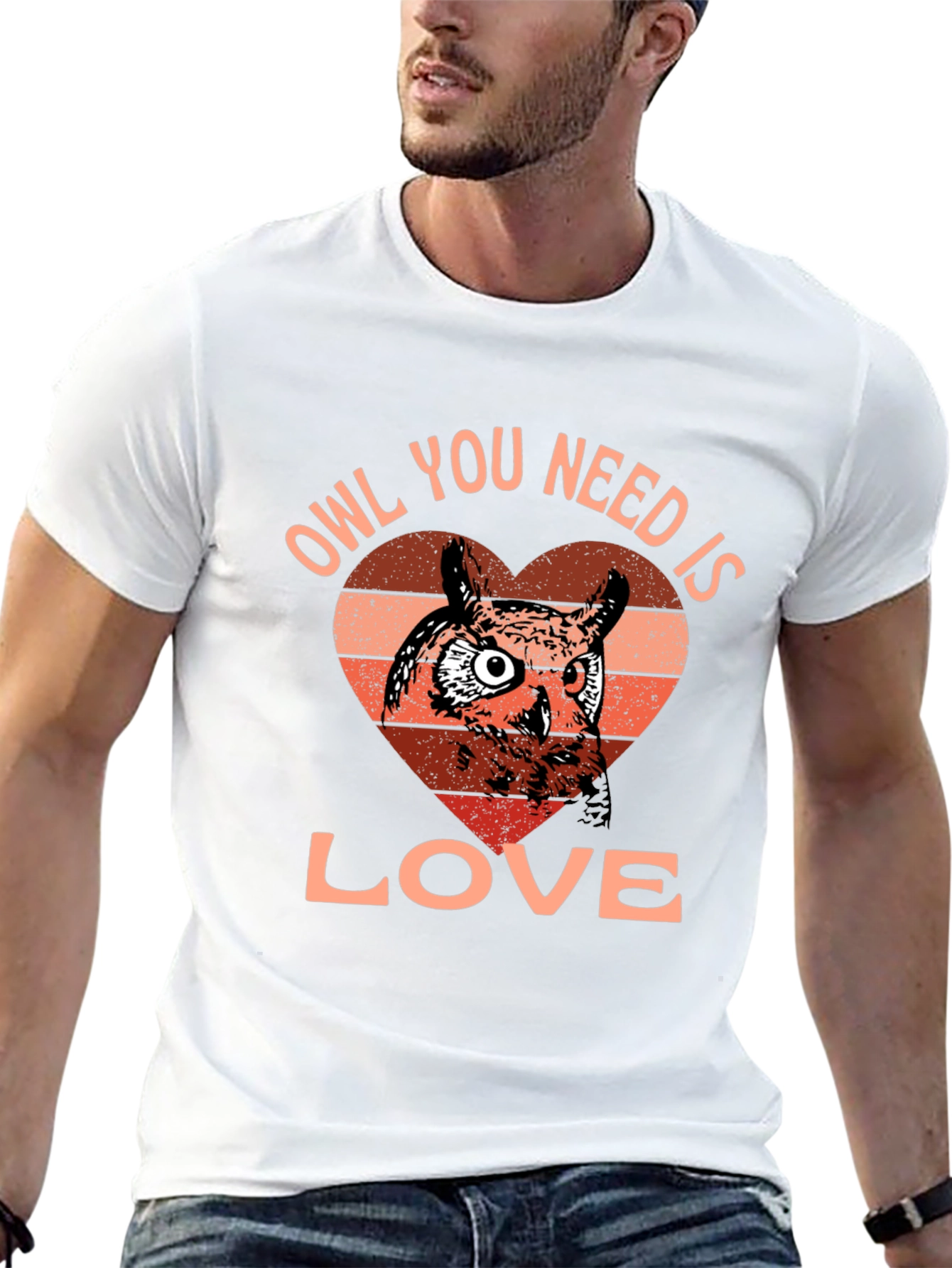Black Owl You Need Is Love T-Shirt - Cute Bird Lover Tee view 13