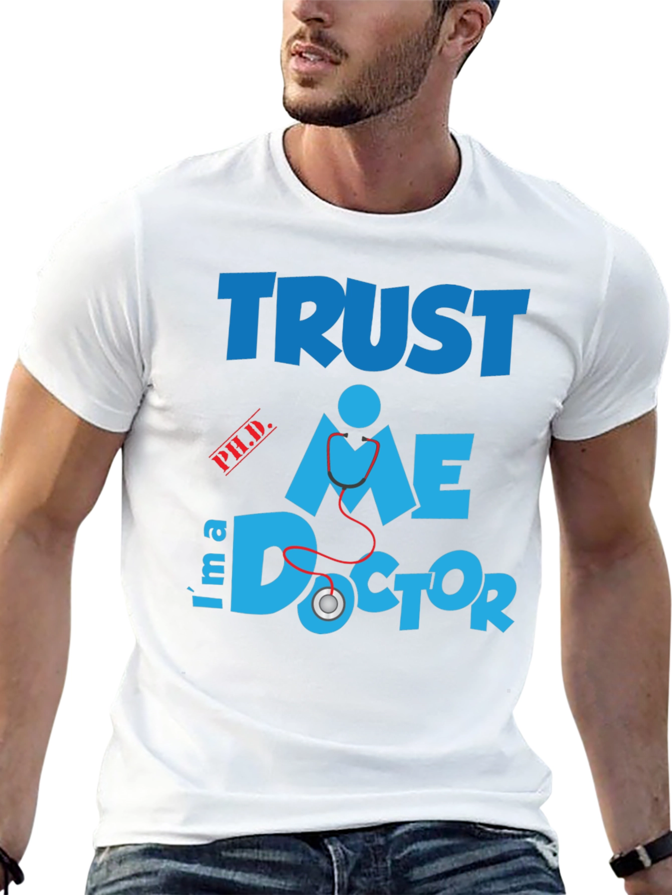 Black Trust Me Doctor T-Shirt view 13