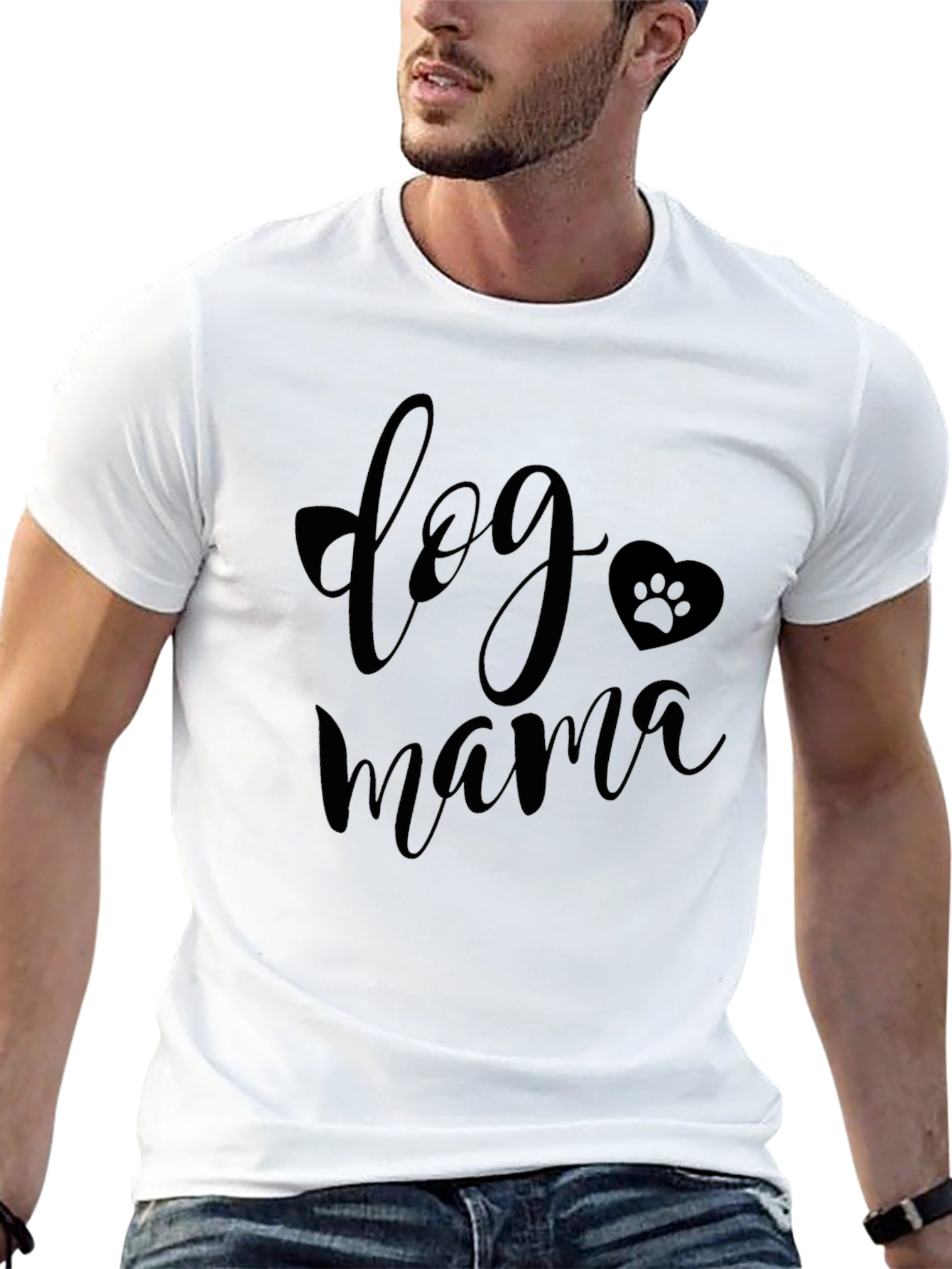Black Dog Mama T-Shirt - Stylish Pet Lover Apparel view 13