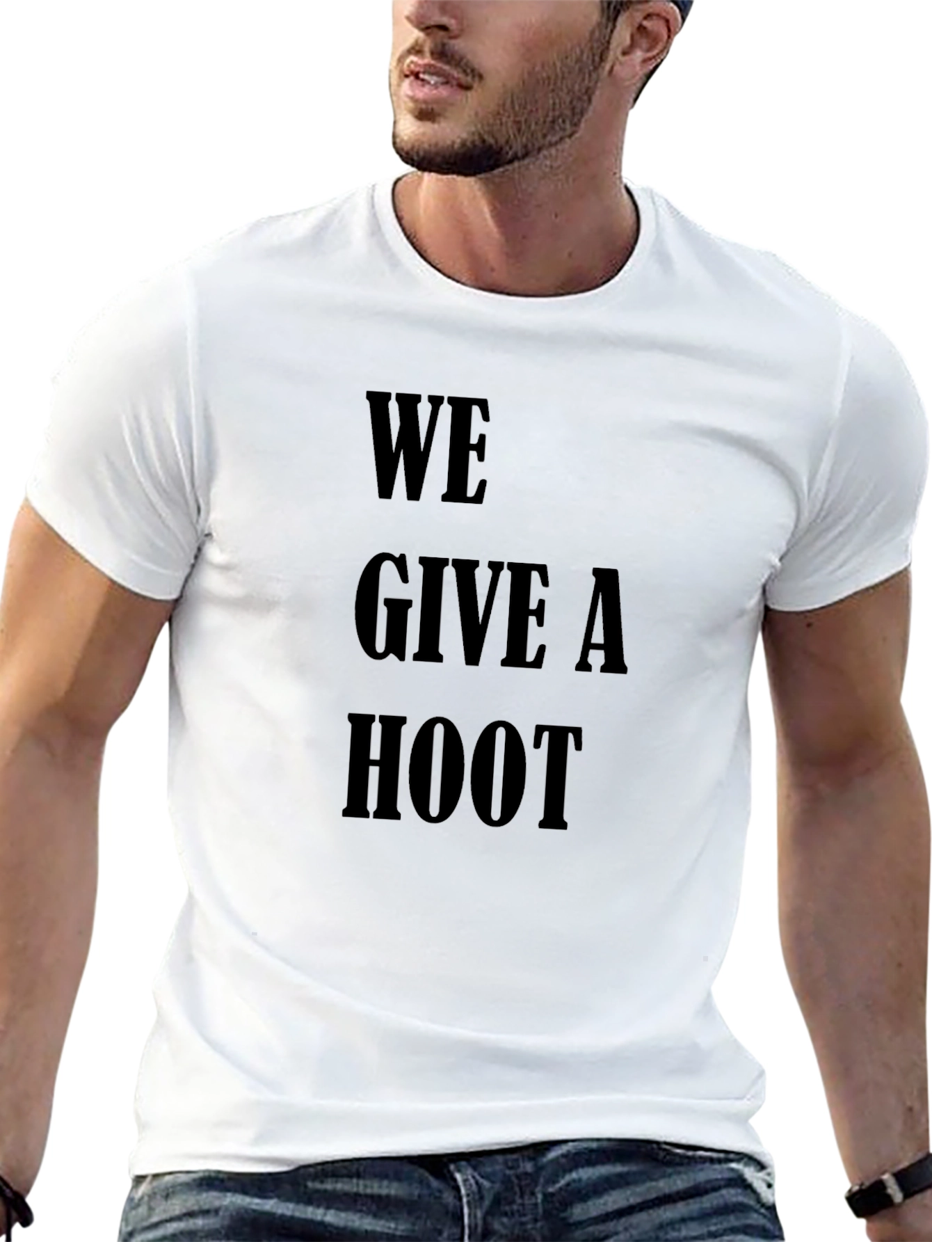 Black We Give A Hoot Graphic T-Shirt - Black view 13