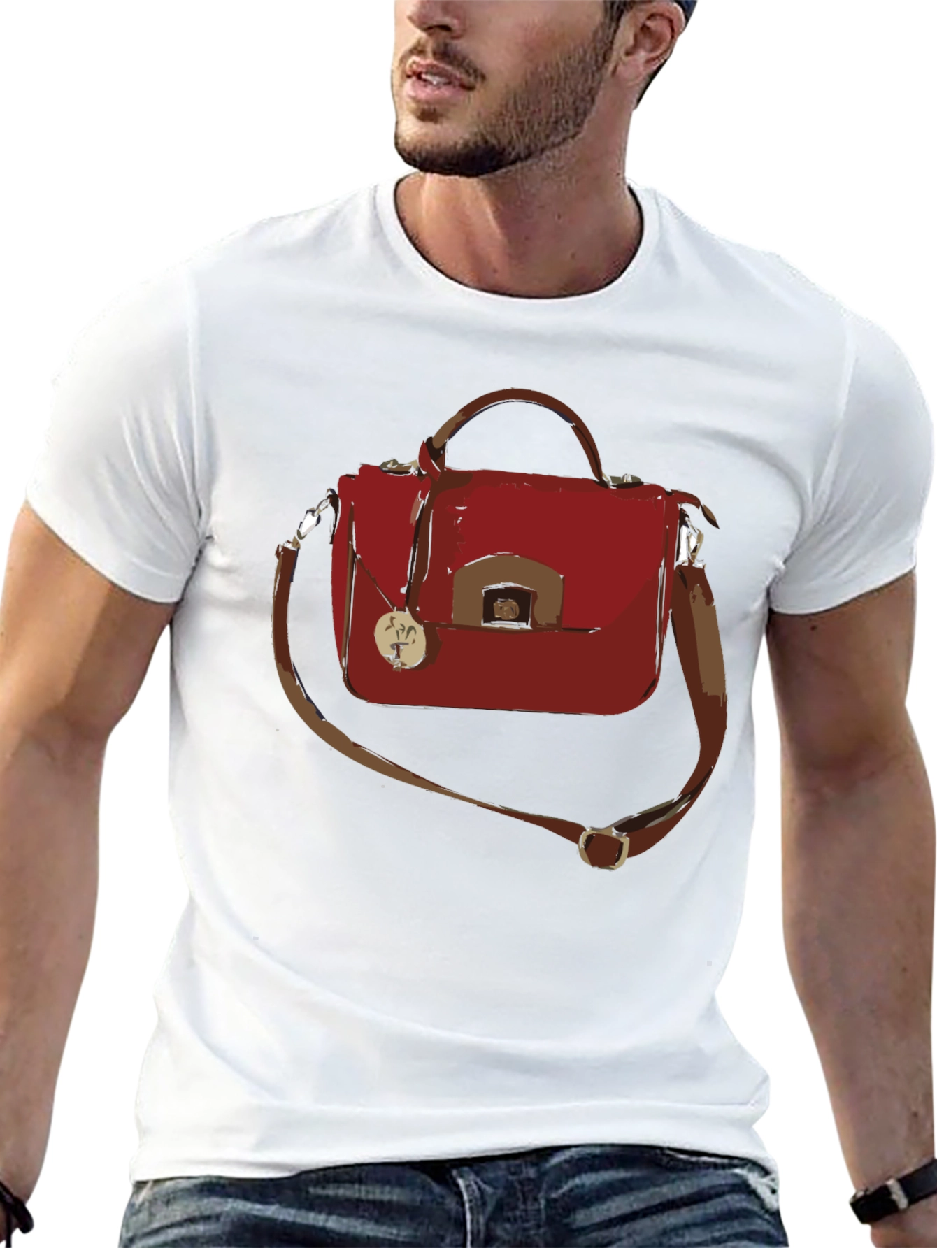 Black Satchel T-Shirt - Stylish Graphic Tee for Fashion Lovers view 13