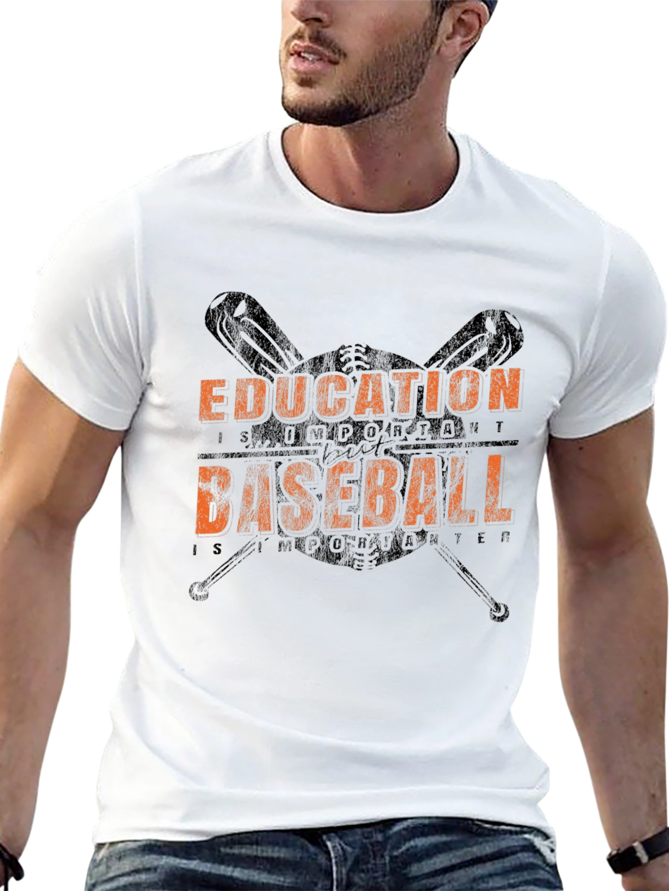 Black Education Baseball Graphic T-Shirt view 13