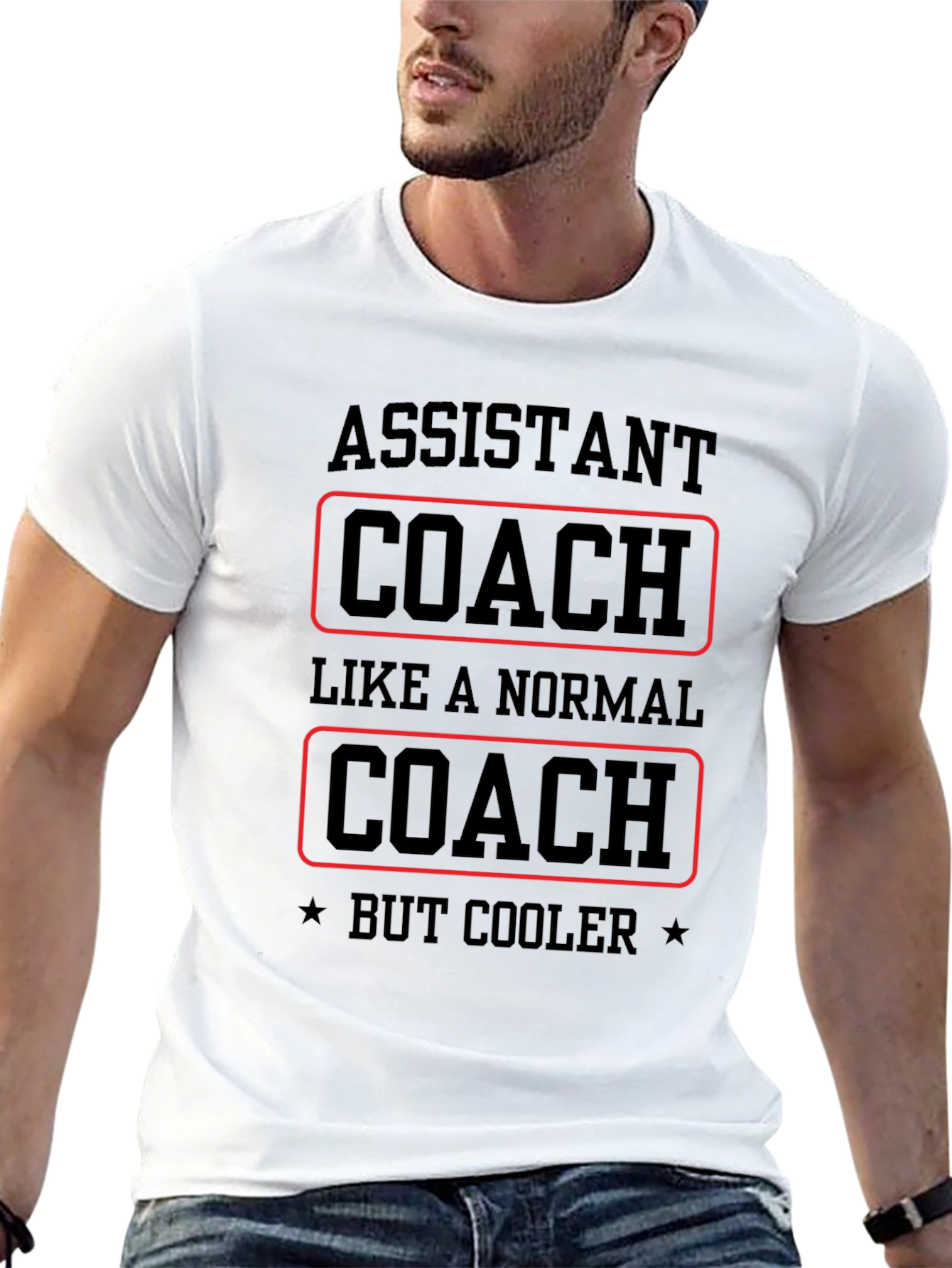 Black Assistant Coach T-Shirt - Like a Normal Coach, But Cooler! view 13