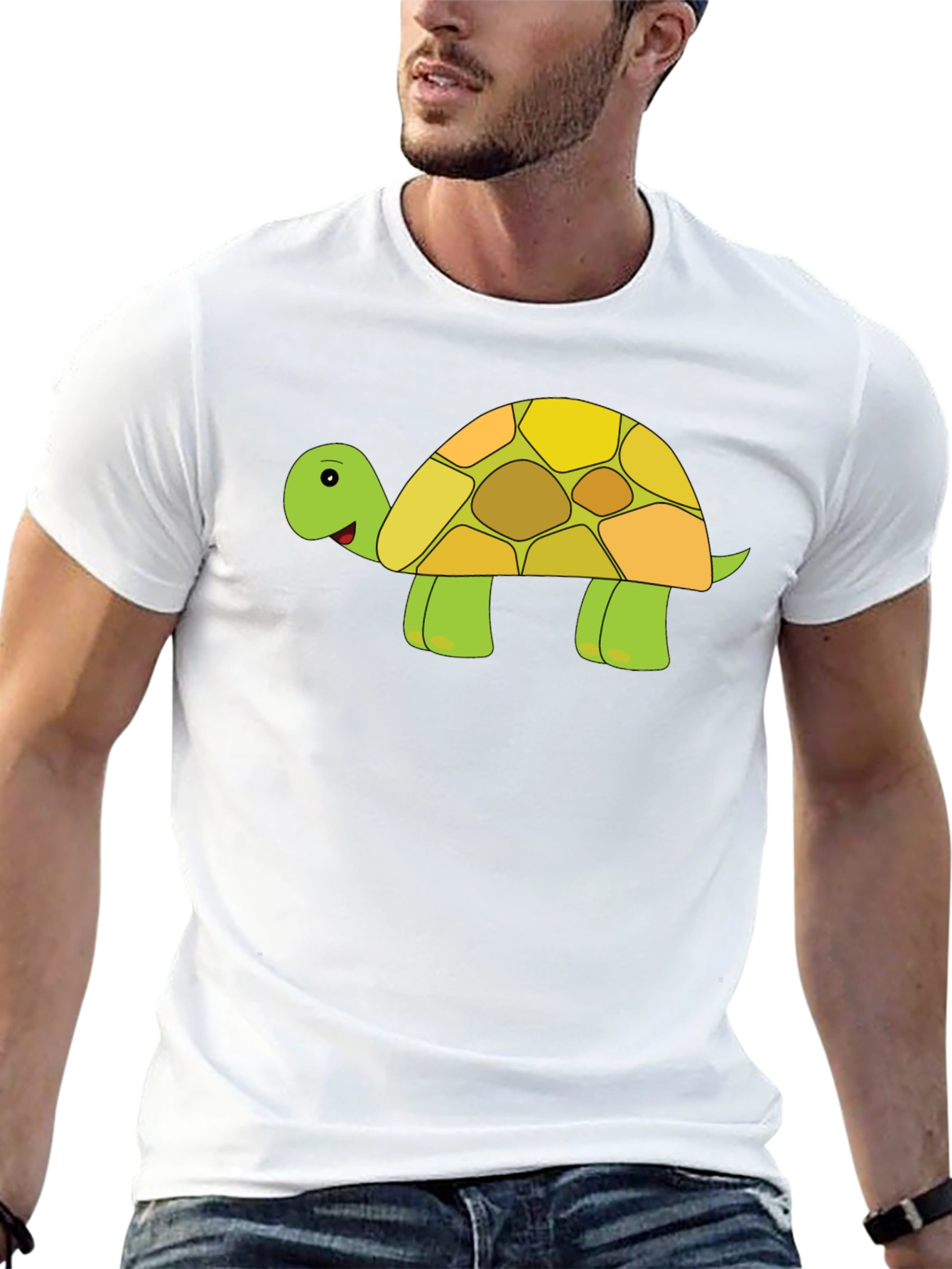 Black Turtle Graphic Tee - Cute Animal T-Shirt view 13