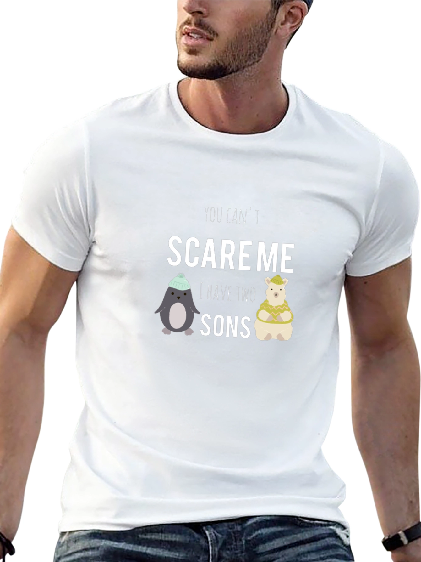 Black You Can't Scare Me - Two Sons T-Shirt view 13