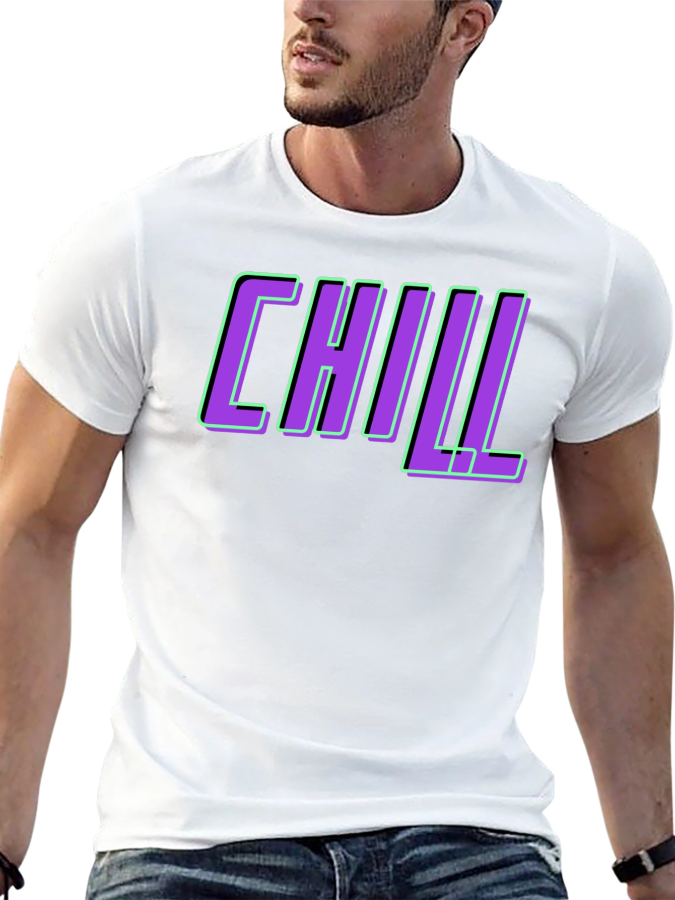 Black Chill Graphic Tee - Trendy Relaxed Fit view 13