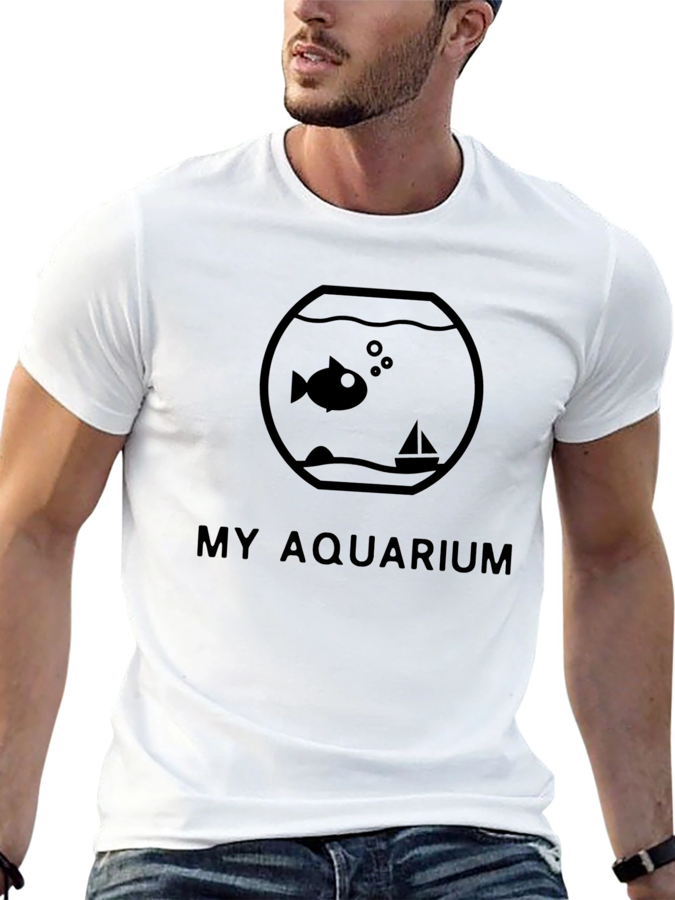 Black My Aquarium Graphic T-Shirt view 13