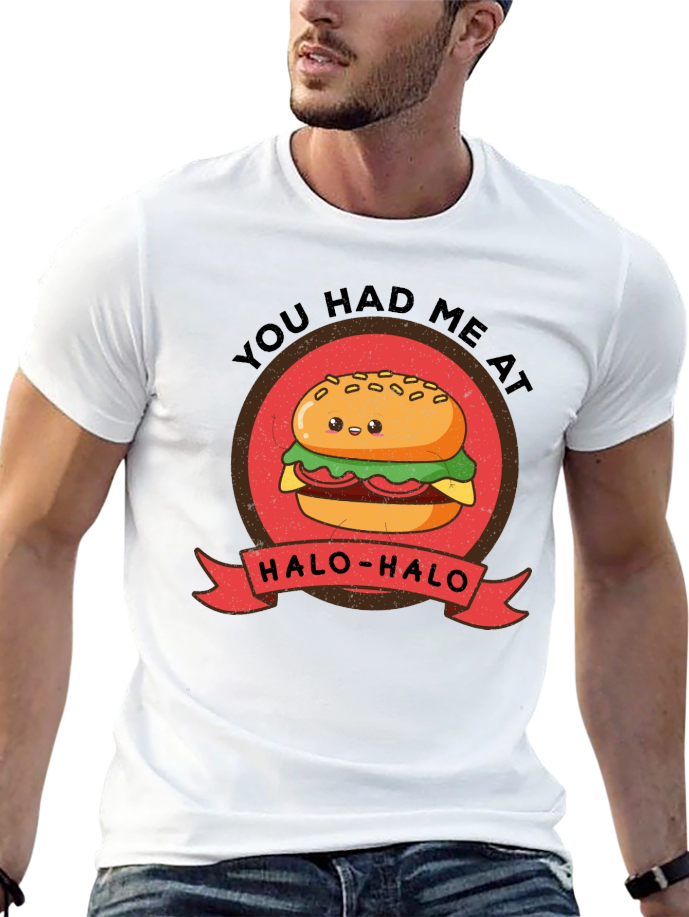 Black You Had Me At Halo-Halo T-Shirt - Funny Foodie Tee view 13