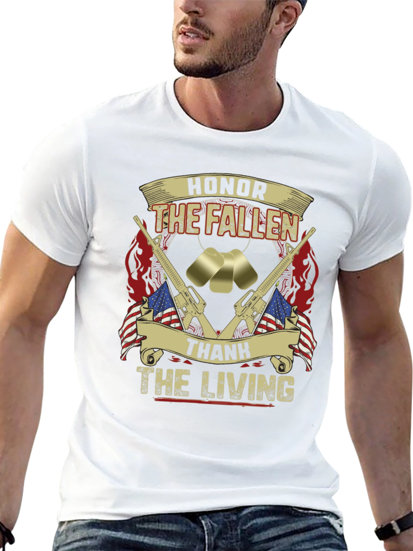 Honor The Fallen T-Shirt - Patriotic Memorial Design - 13