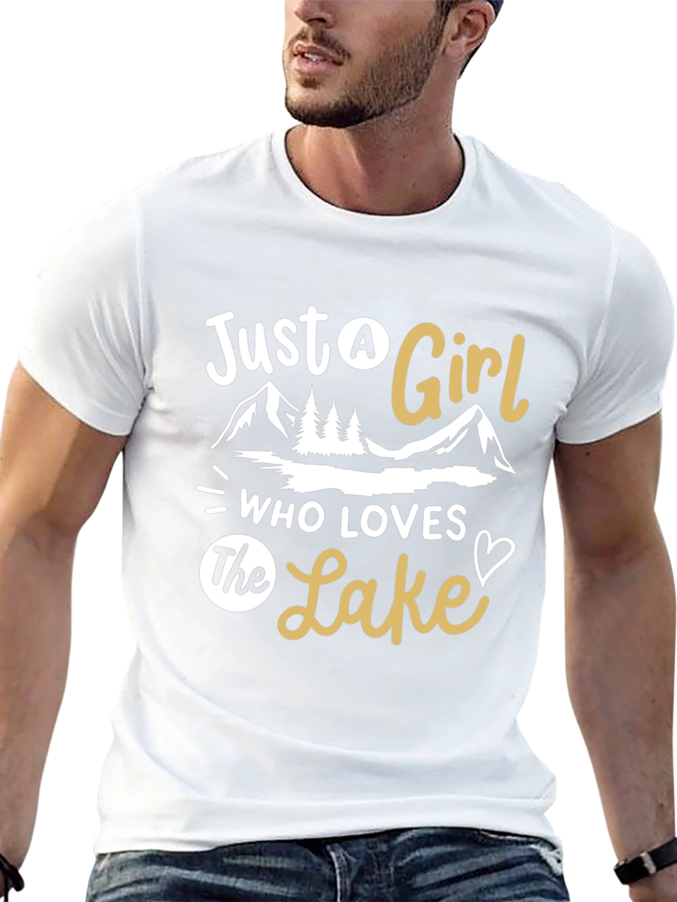 Black Lake Lover T-Shirt - Just A Girl Who Loves The Lake view 13