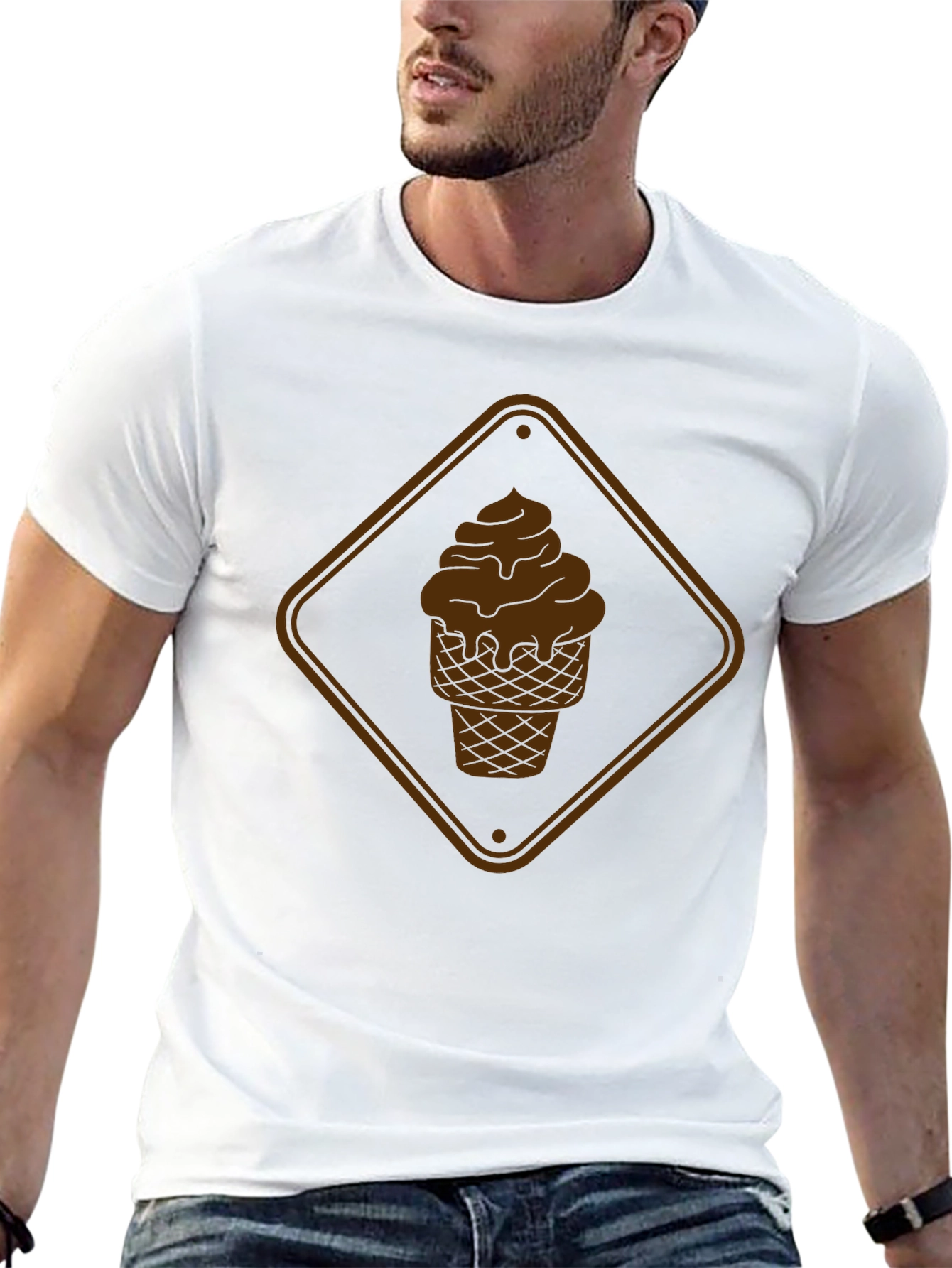 Black Chocolate Ice Cream Graphic Tee - Black view 13