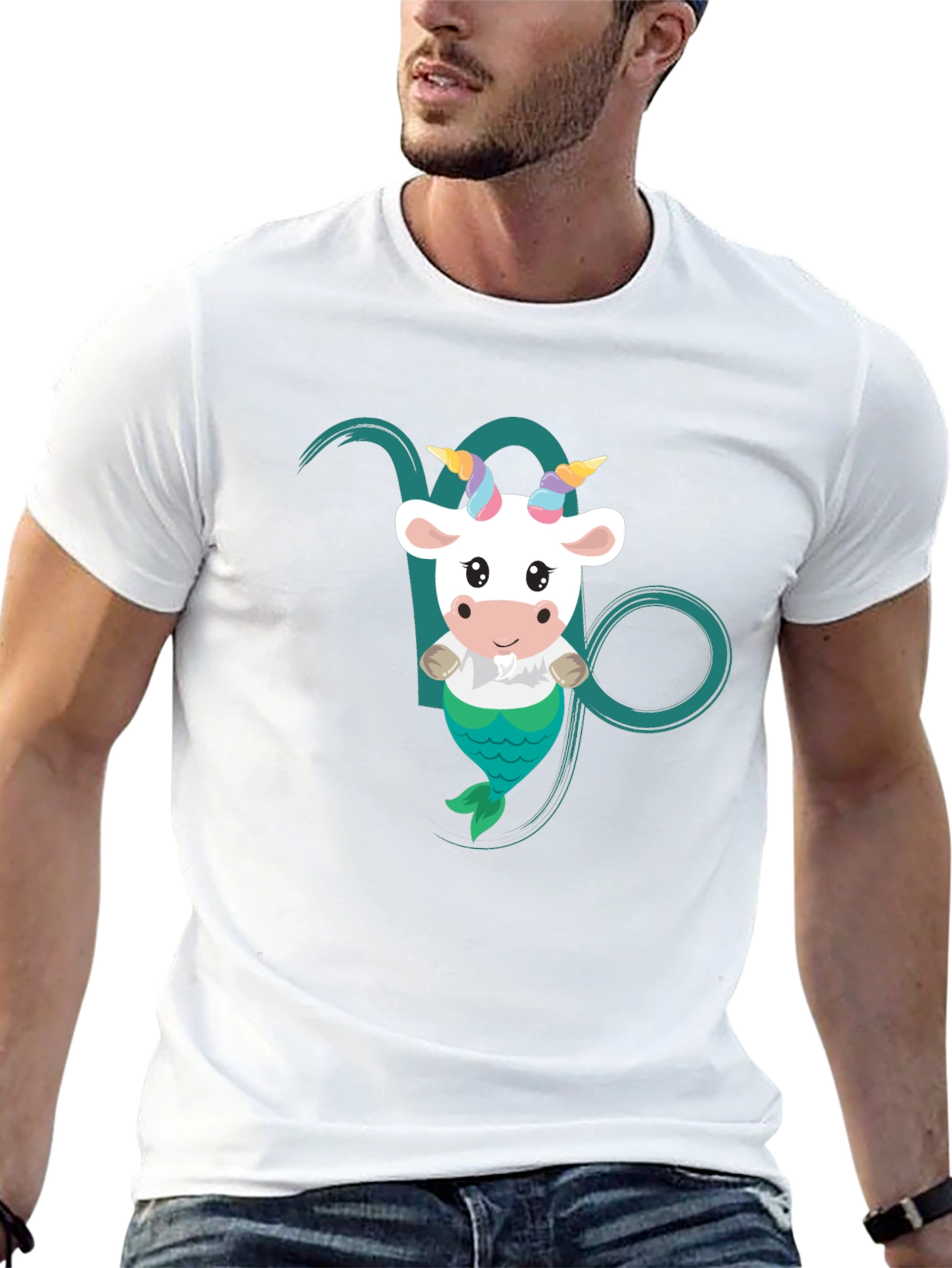 Capricorn Mermaid Goat T-Shirt - 13