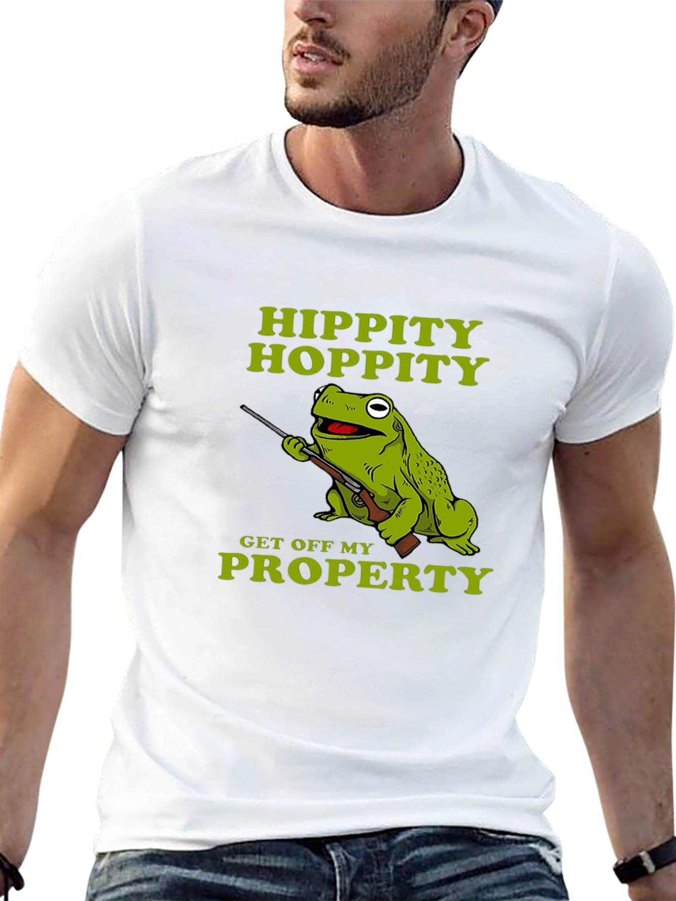 Black Hippity Hoppity Frog T-Shirt view 13
