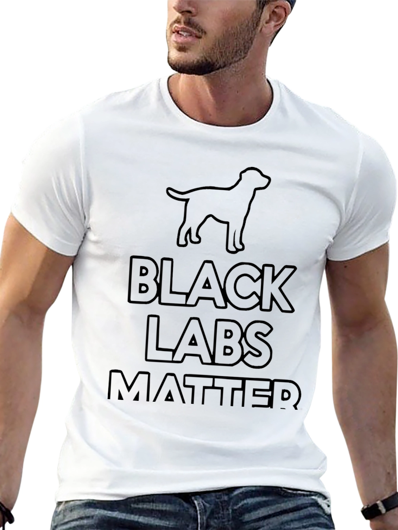 Black Black Labs Matter T-Shirt - Dog Lover Tee view 13