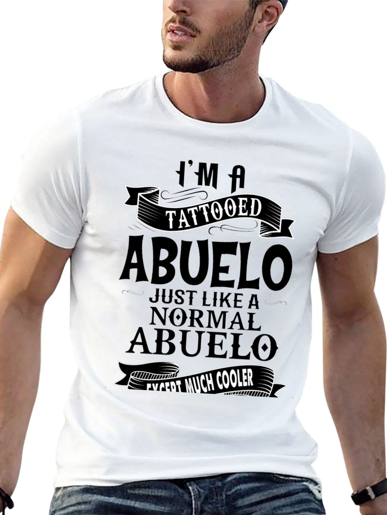 Black Tattooed Abuelo Graphic Tee view 13