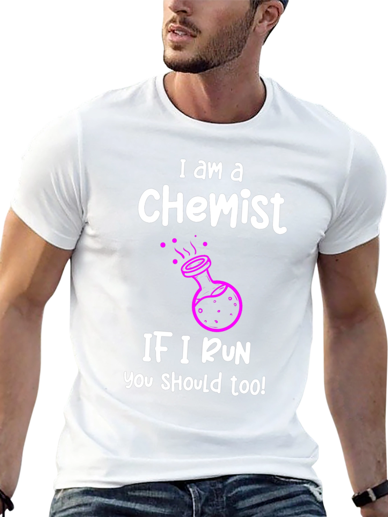 Black I am a Chemist Funny Science T-Shirt view 13