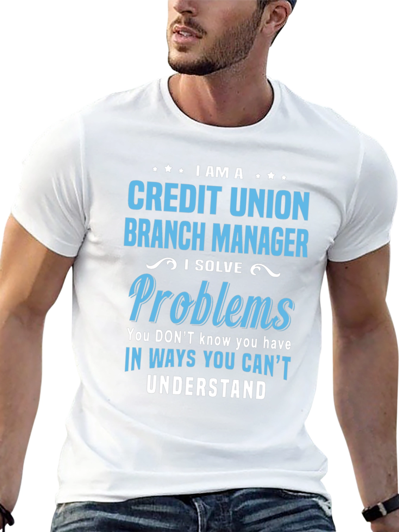 Black Credit Union Branch Manager T-Shirt view 13