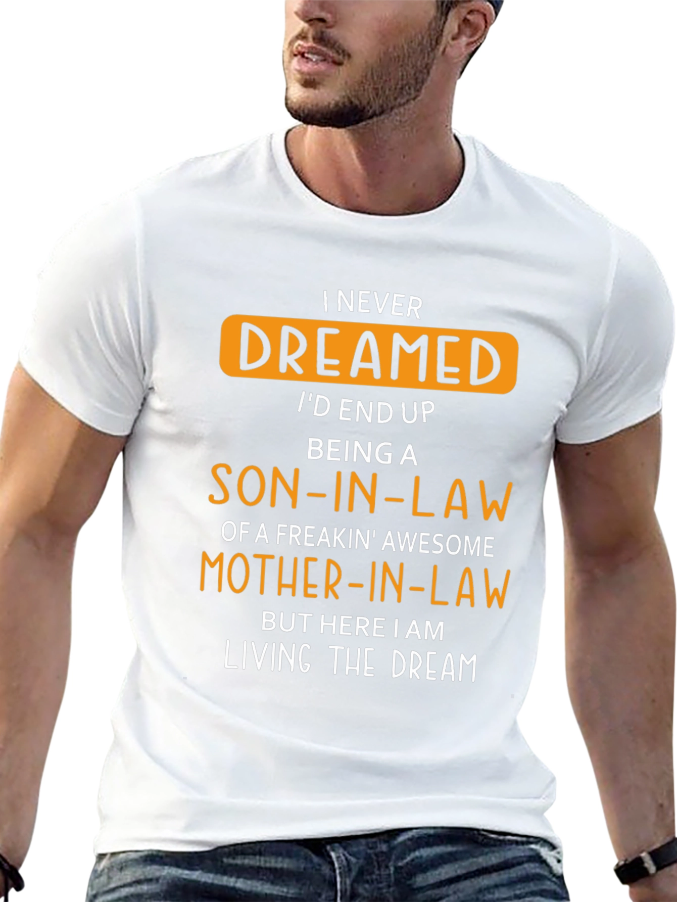 Black Funny Son-in-Law Freakin' Awesome Mother-in-Law T-Shirt view 13